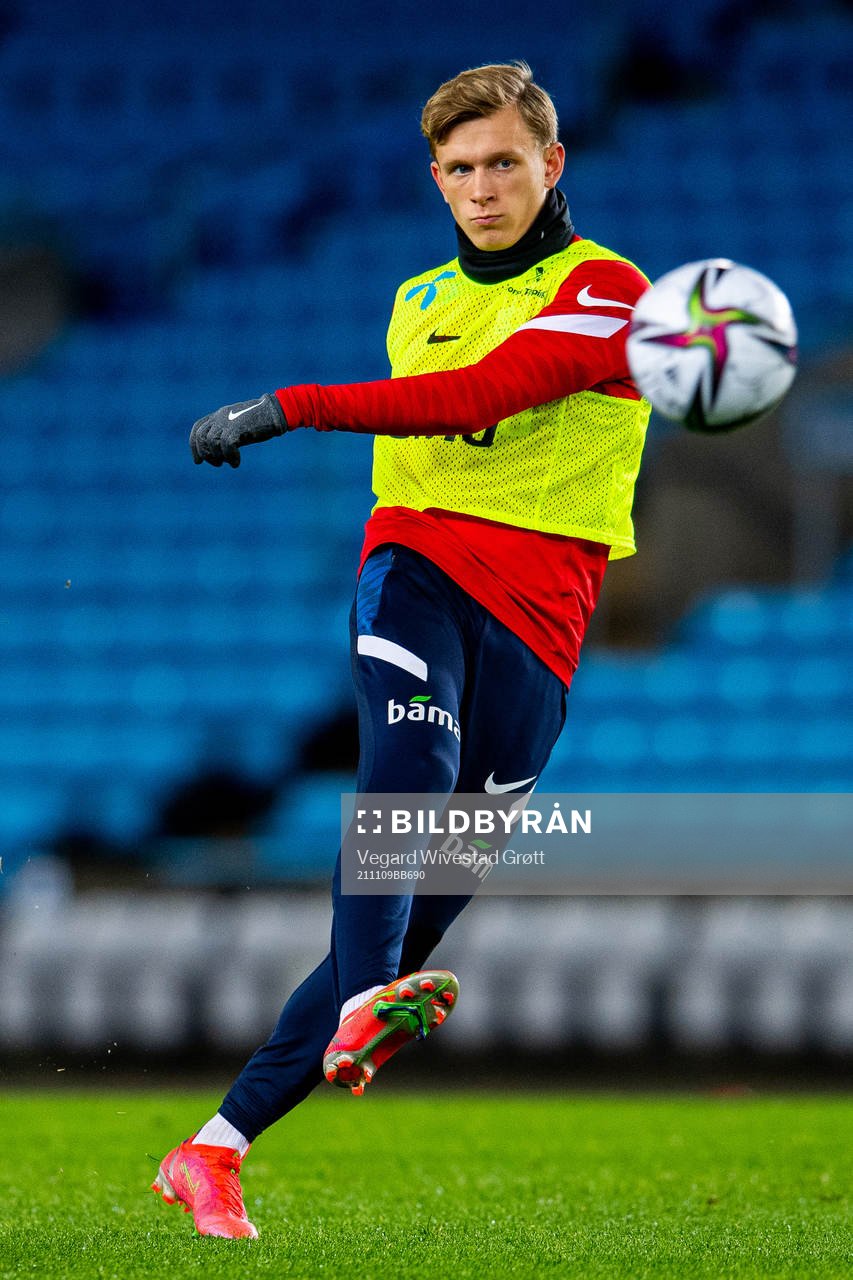 Marcus Holmgren Pedersen of the Norwegian national football
