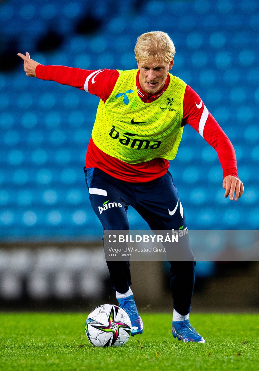 Morten Thorsby of the Norwegian national football team