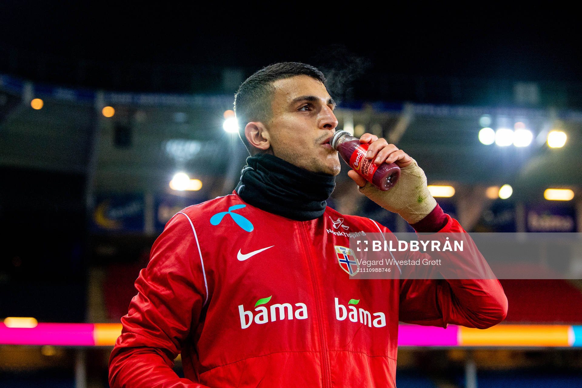 Mohamed Elyounoussi of the Norwegian national football team