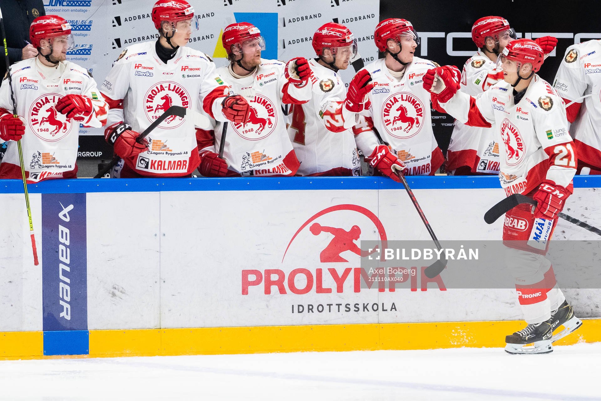 Troja/Ljungbys Karl Olofsson jublar