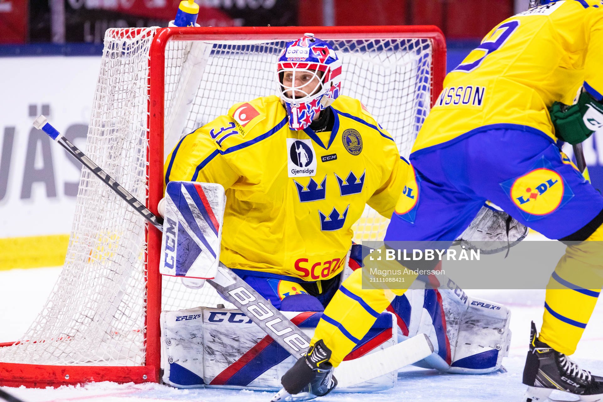 Sveriges målvakt Lars Johansson