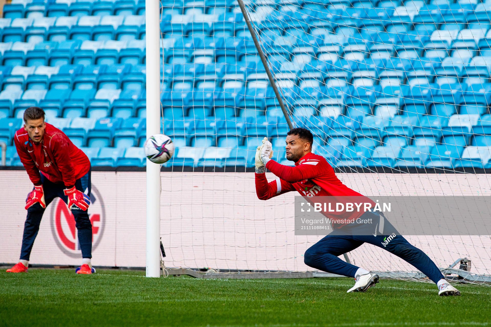 Goalkeeper Sten Grytebust of the Norwegian national