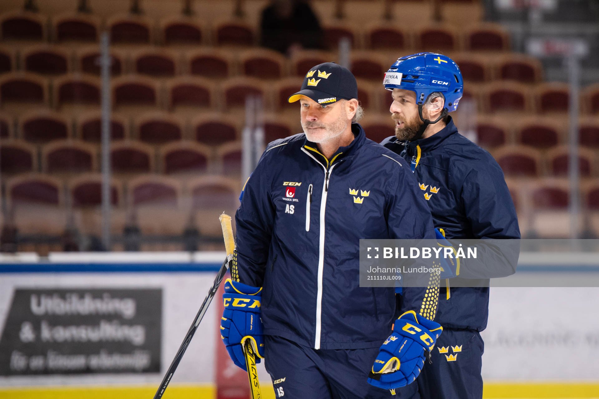 assisterande tränare Andreas Spångberg och tränare Ulf