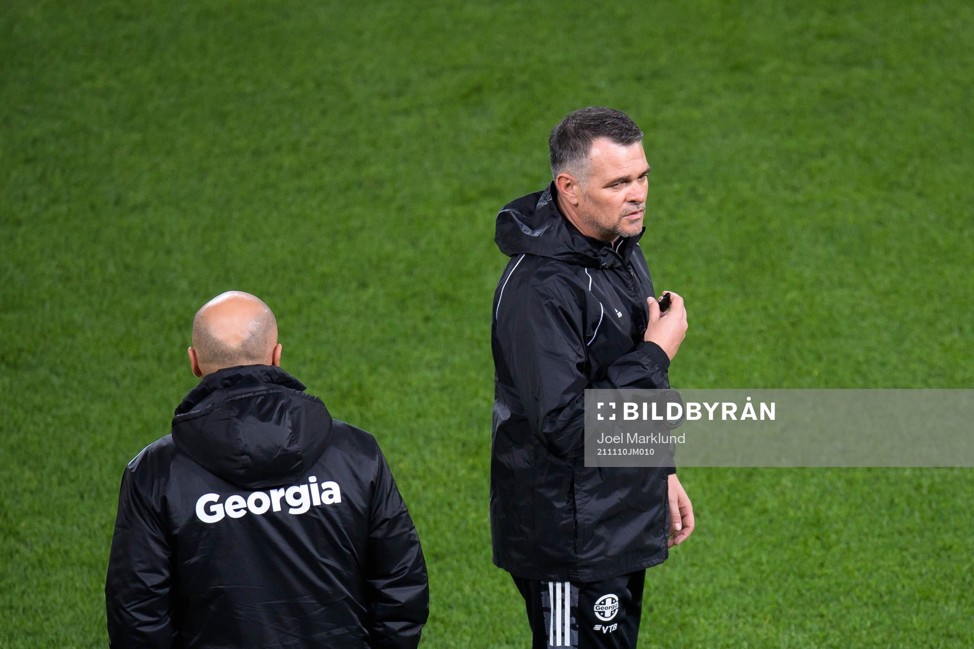 Head coach Willy Sagnol of the Georgian national football