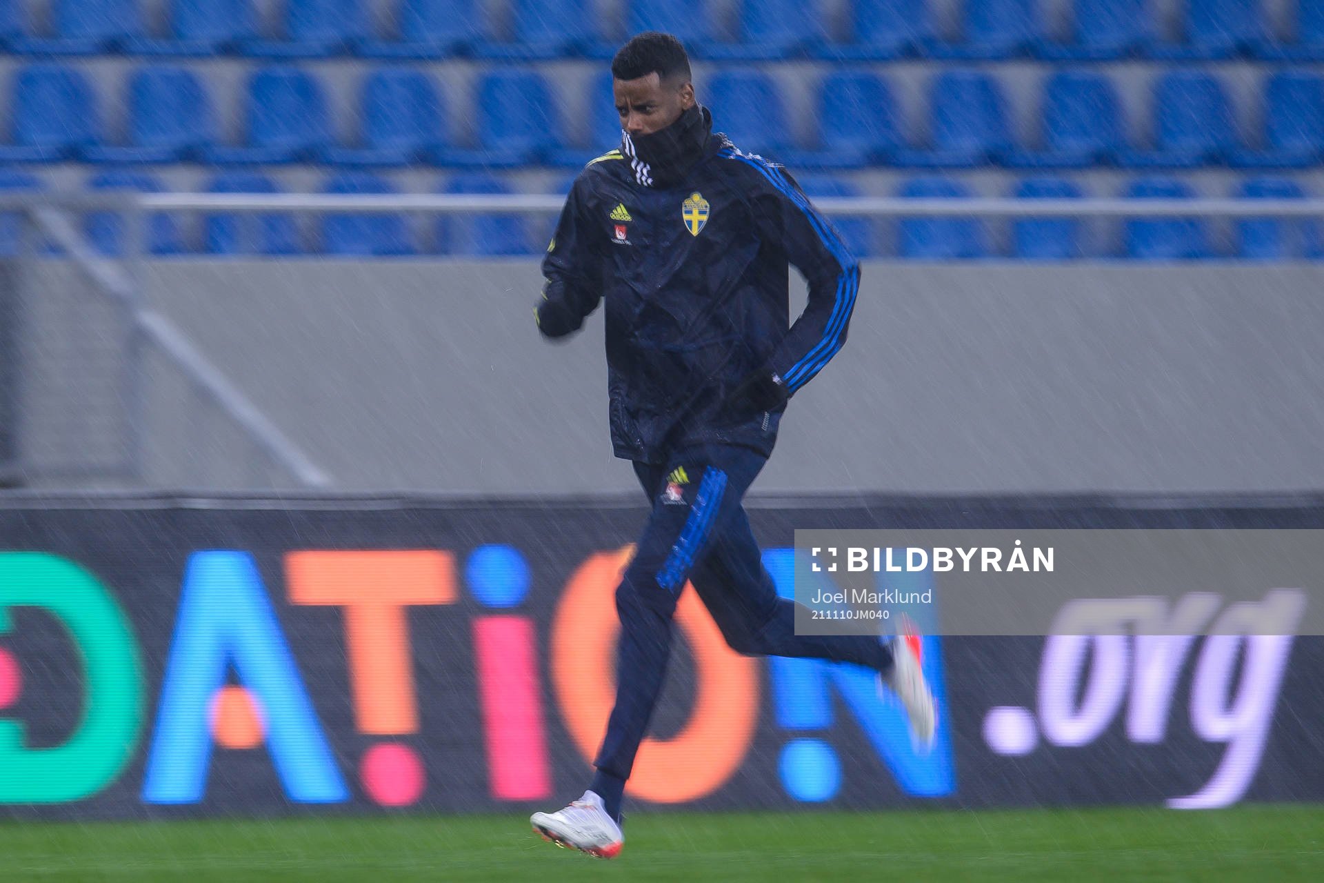 Alexander Isak of the Swedish national football team