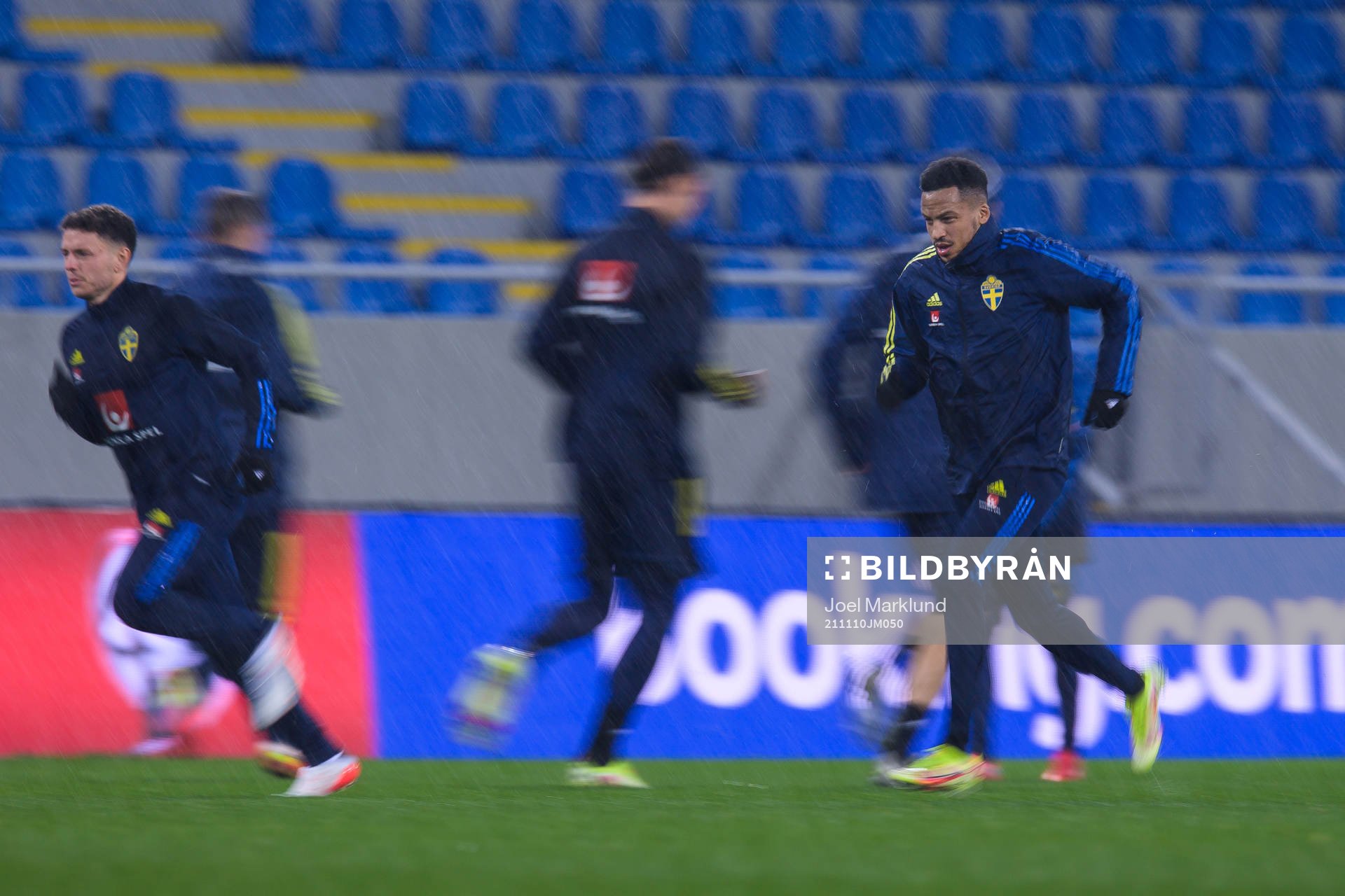 Kerim Mrabti and Martin Olsson of the Swedish national