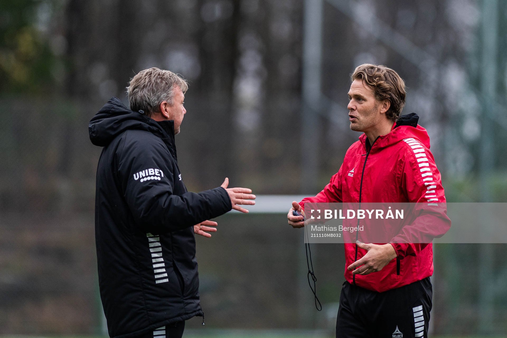 Assisterande tränare Jörgen Ericson och tränare Fredrik