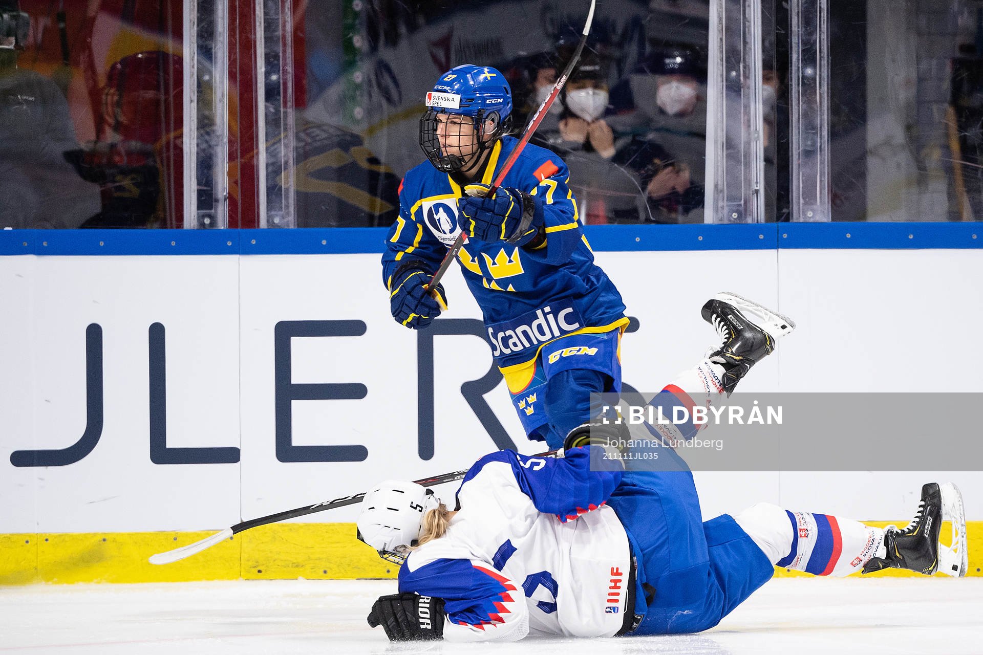 Emma Nordin of Sweden and Lenka Curmova of Slovakia