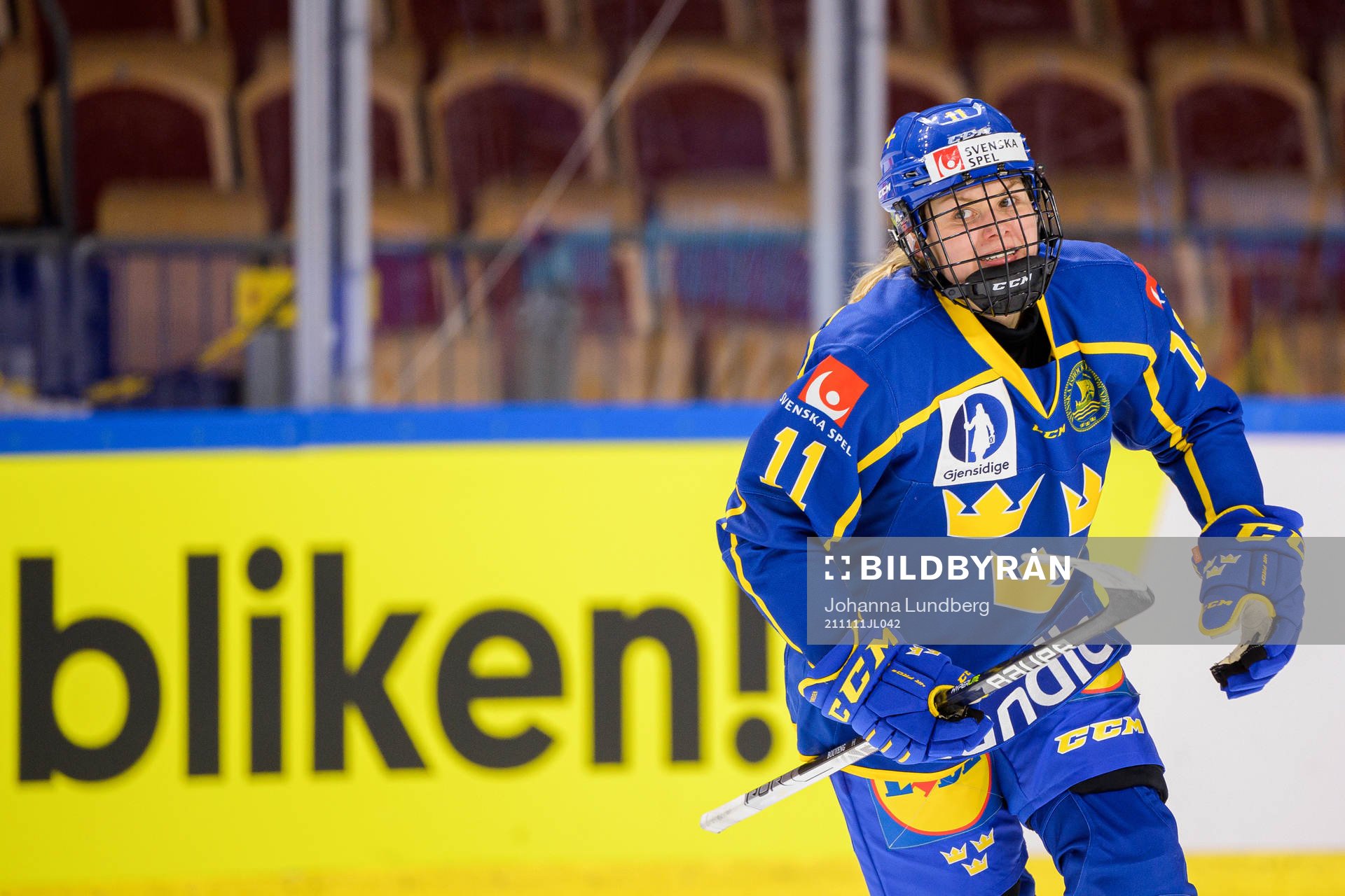 Josefin Bouveng of Sweden celebrates the 0-3 goal