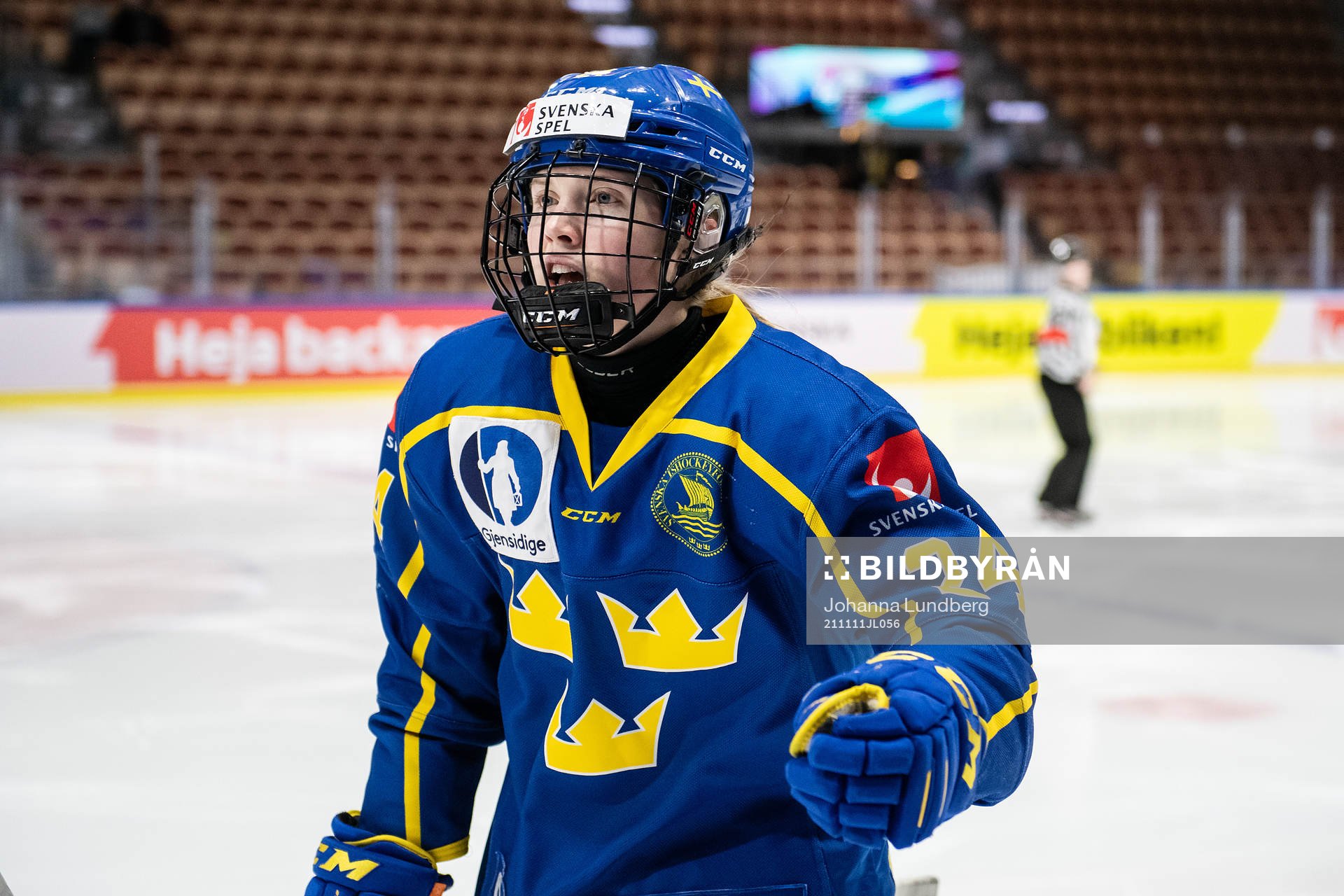 Felizia Wikner-Zienkiewicz of Sweden celebrates