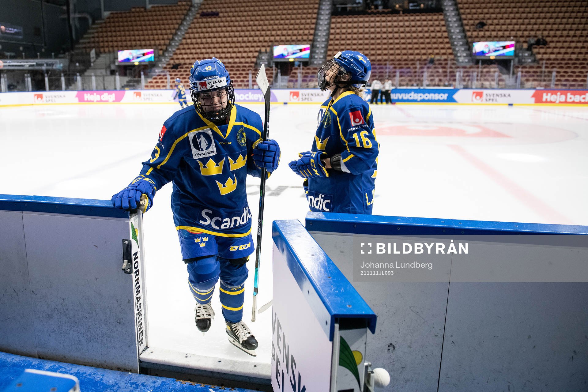 Emma Muren and Linnea Johansson of Sweden
