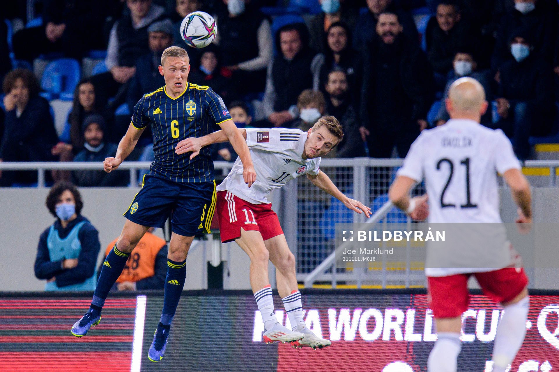 Ludwig Augustinsson of Sweden and Saba Lobzhanidze of