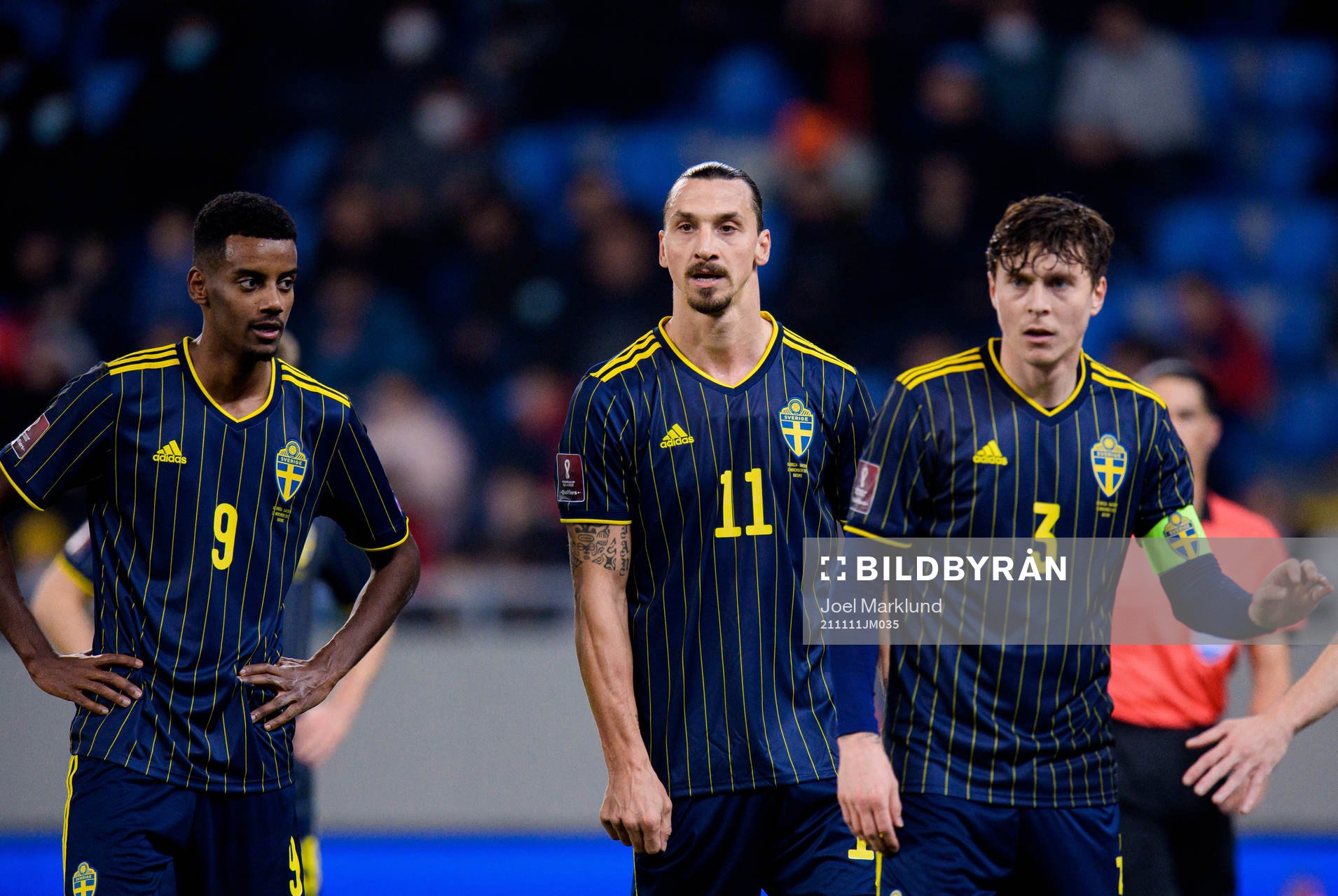 Alexander Isak , Zlatan Ibrahimovic and Victor Nilsson