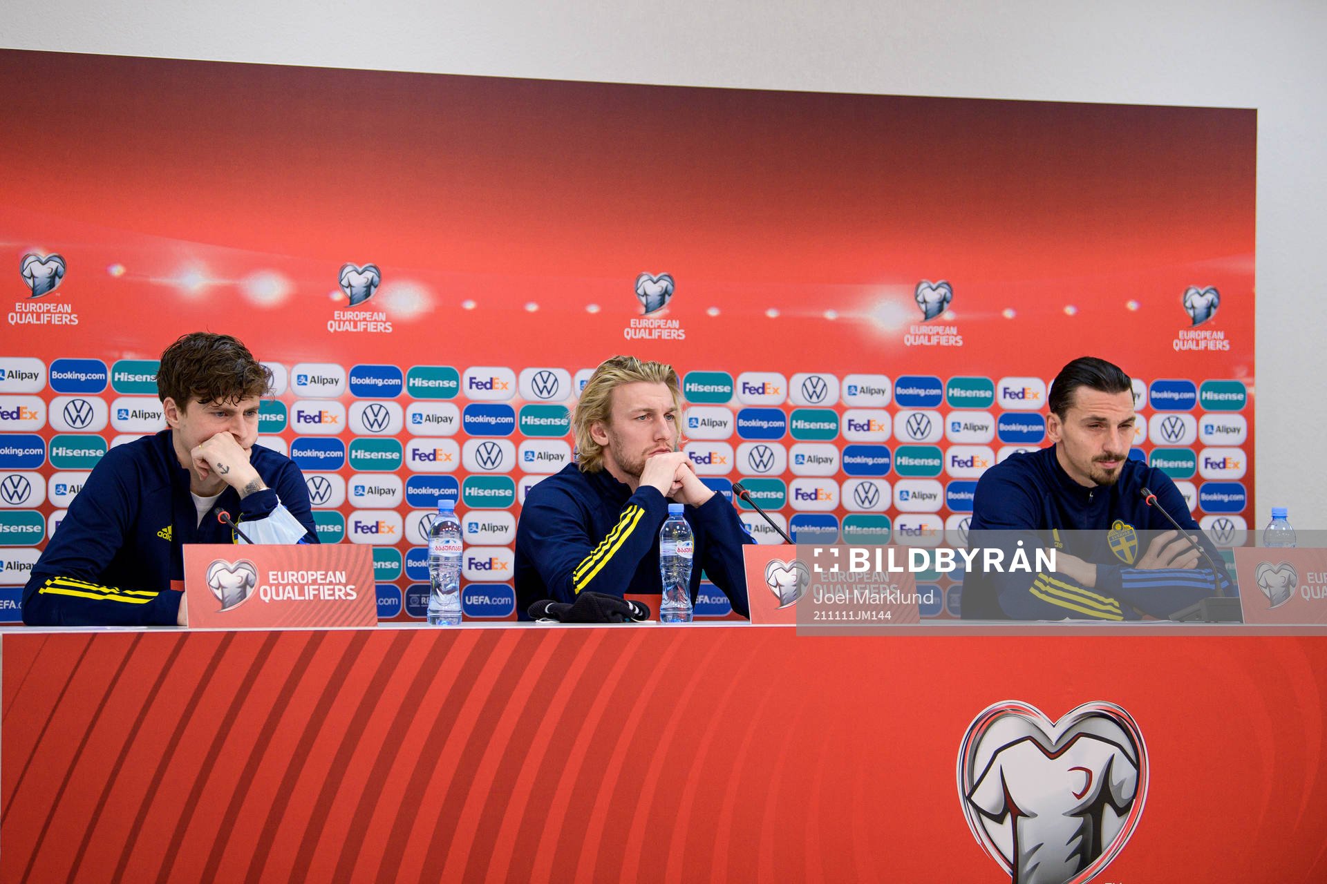 Victor Nilsson Lindelöf, Emil Forsberg and Zlatan