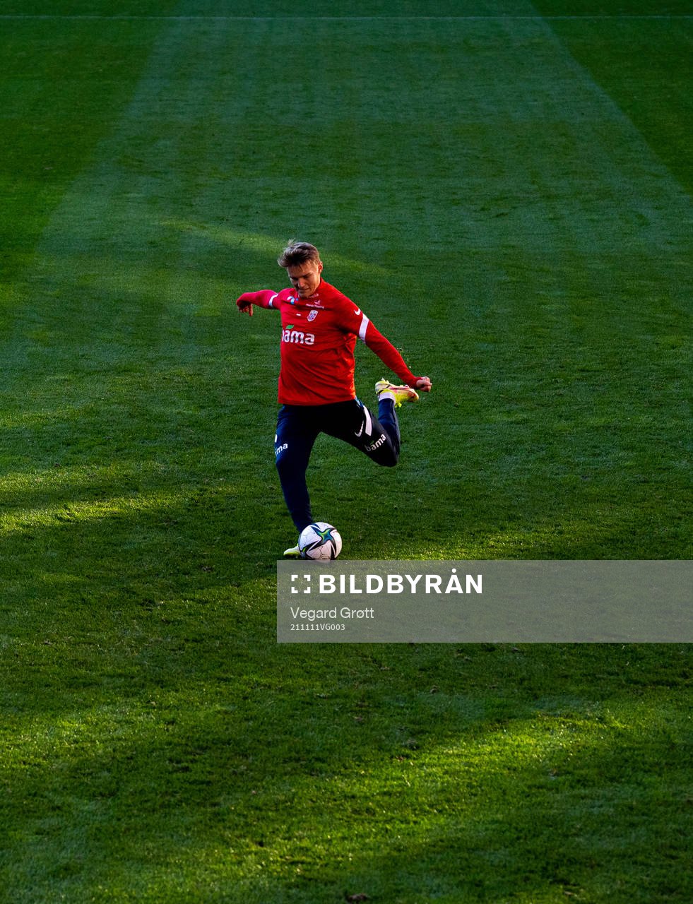 Martin Ødegaard of the Norwegian national football team