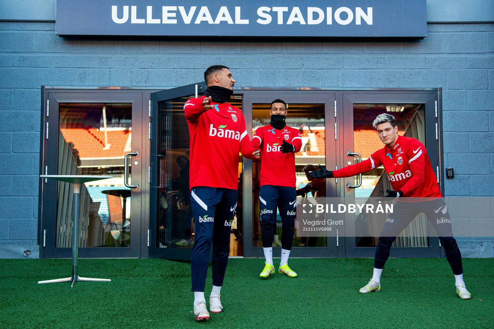 Ruben Gabrielsen, Joshua King and Mathias Normann of the