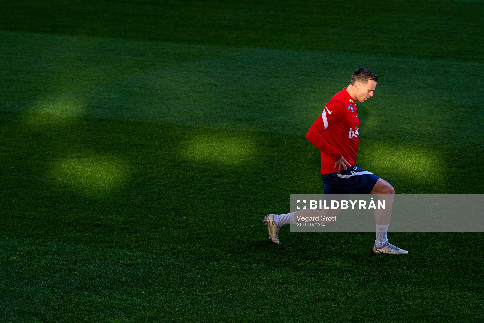 Marius Lode of the Norwegian national football team
