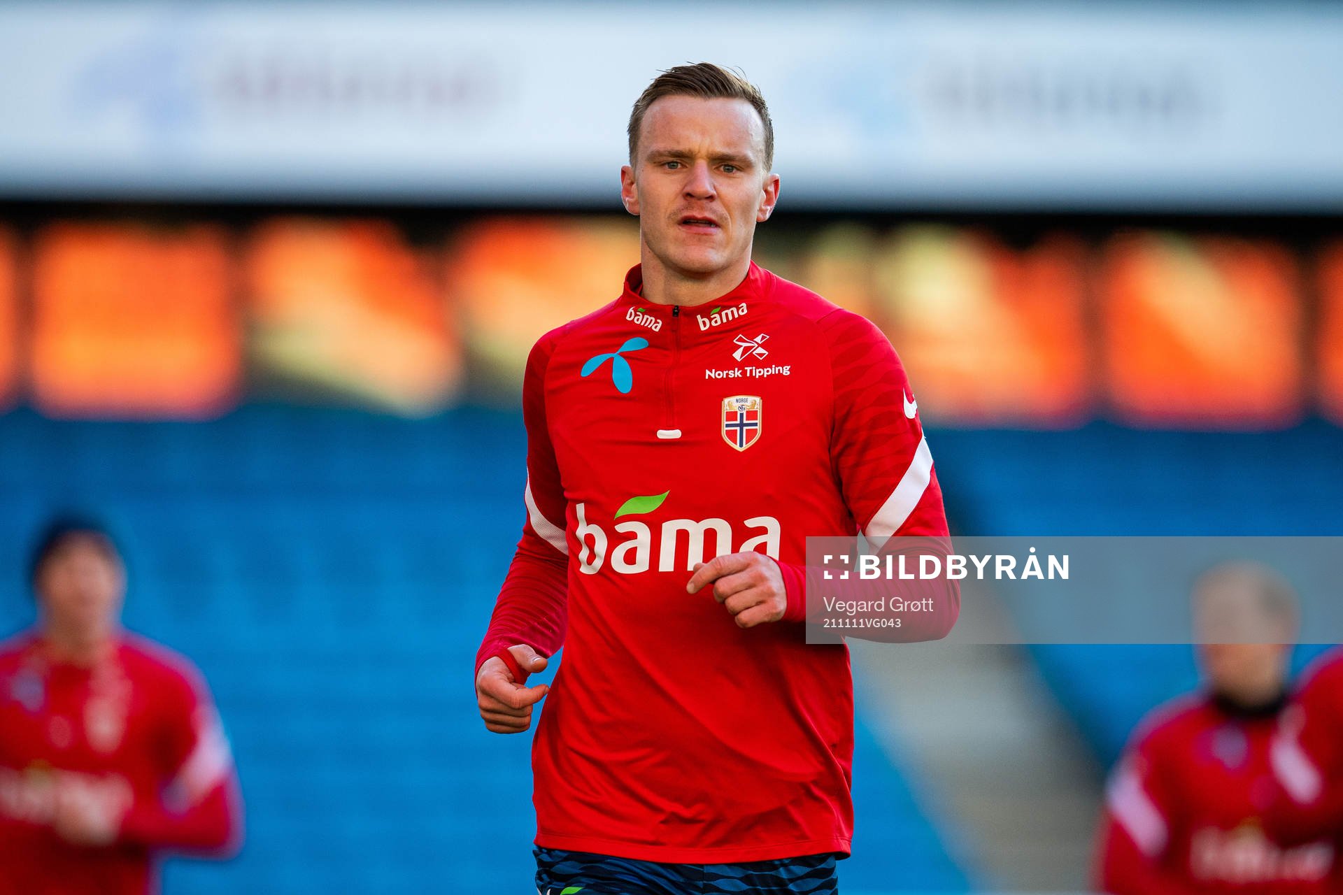 Marius Lode of the Norwegian national football team