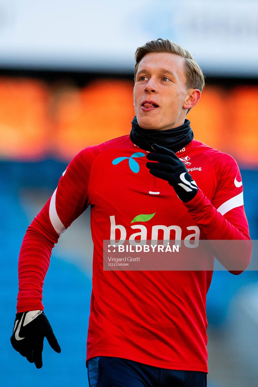 Marcus Holmgren Pedersen of the Norwegian national football