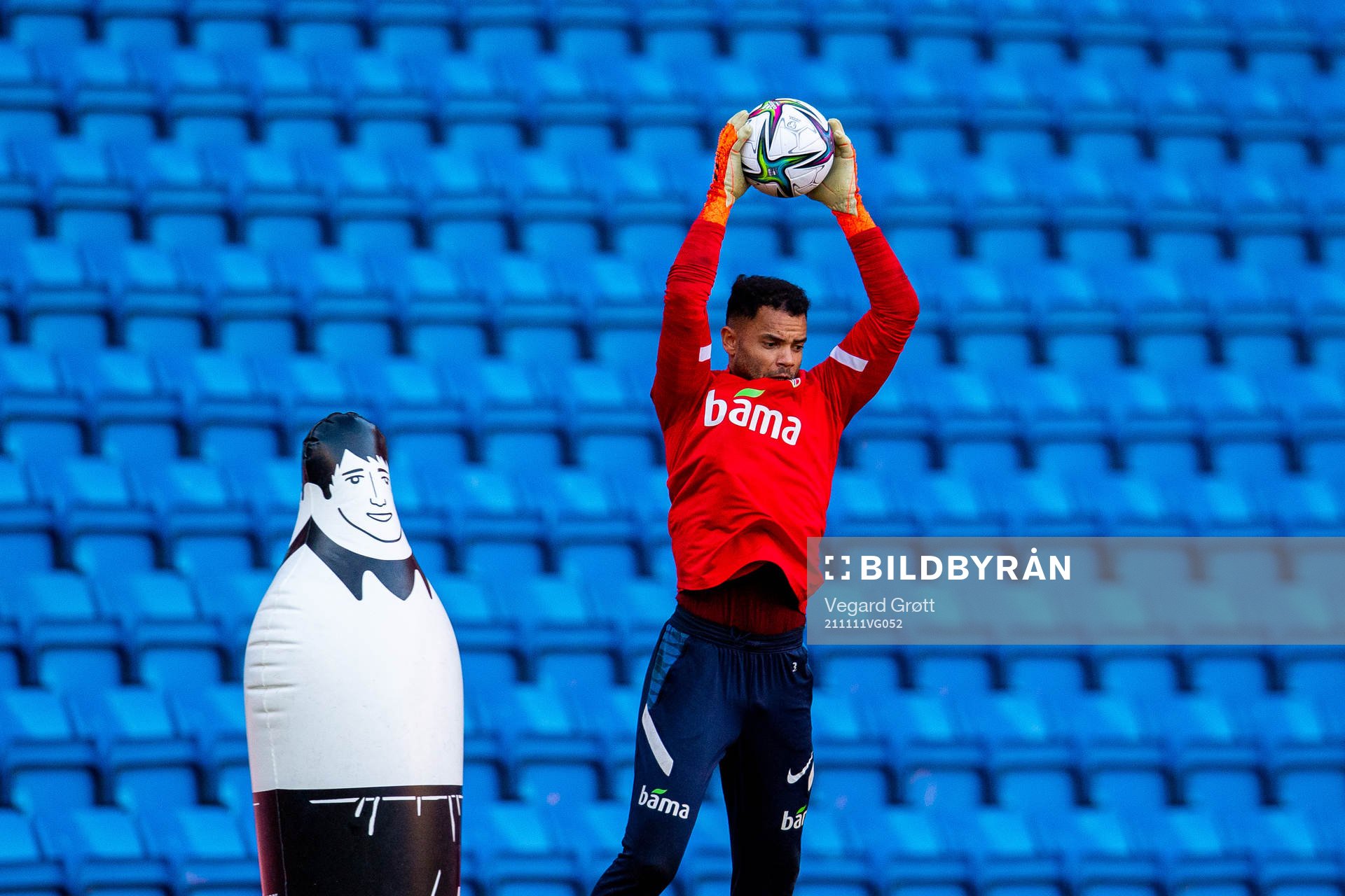 Goalkeeper Sten Grytebust of the Norwegian national