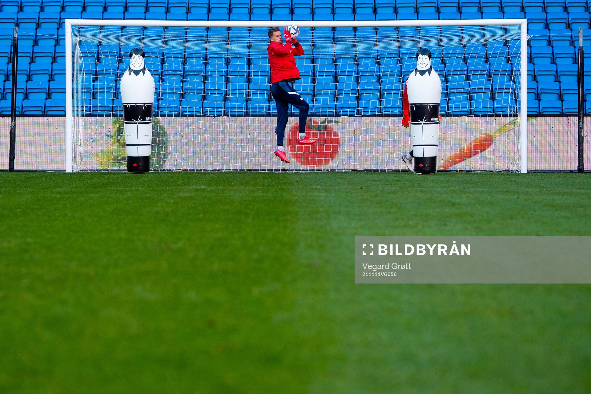 Goalkeeper Ørjan Håskjold Nyland of the Norwegian