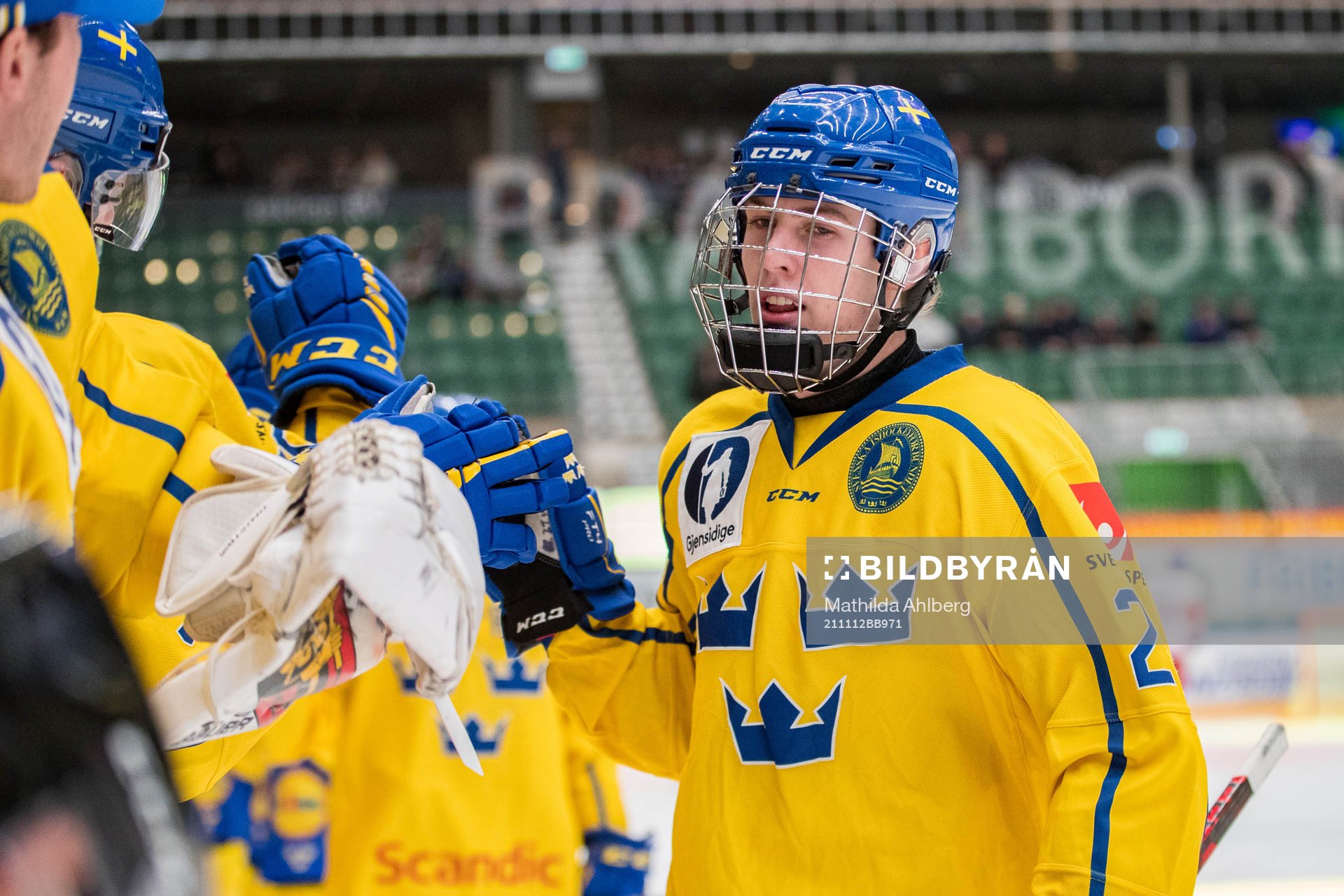 Jonathan Lekkerimäki of Sweden celebrates