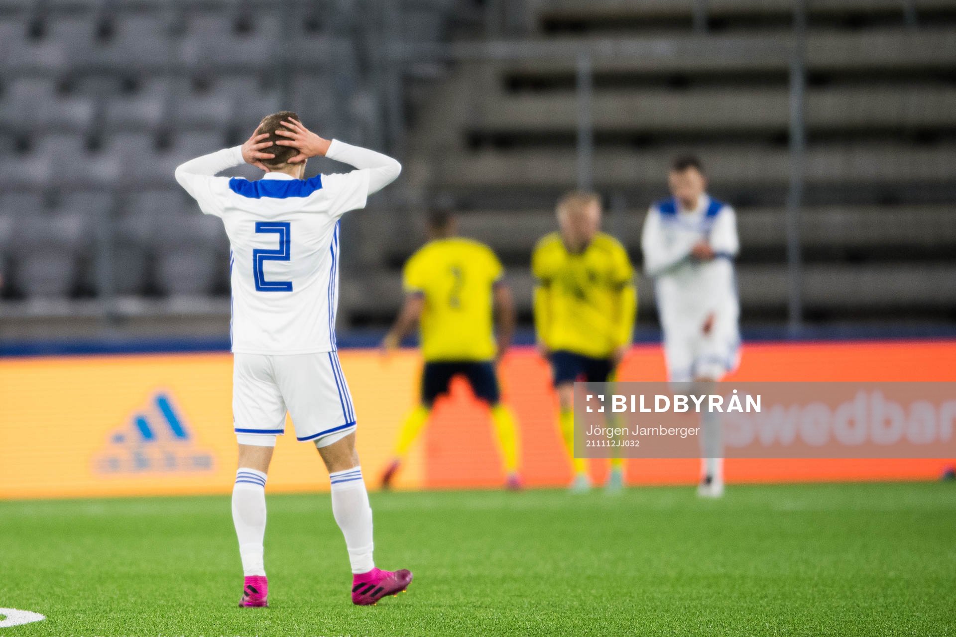 Jasmin Osmic of Bosnia-Herzegovina looks dejected