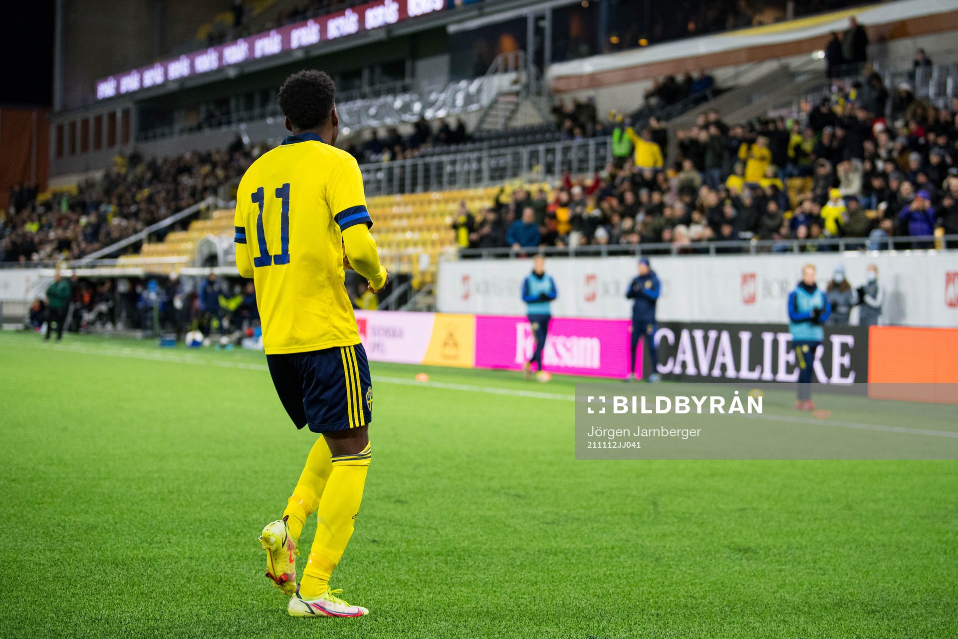 Anthony Elanga of Sweden celebrates