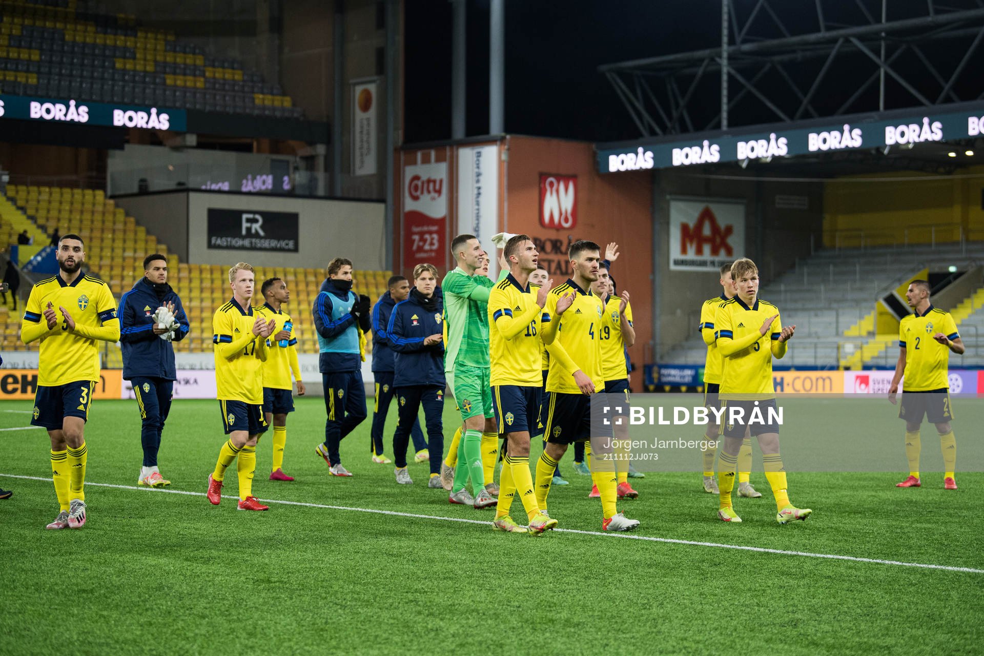 Players of Sweden celebrate