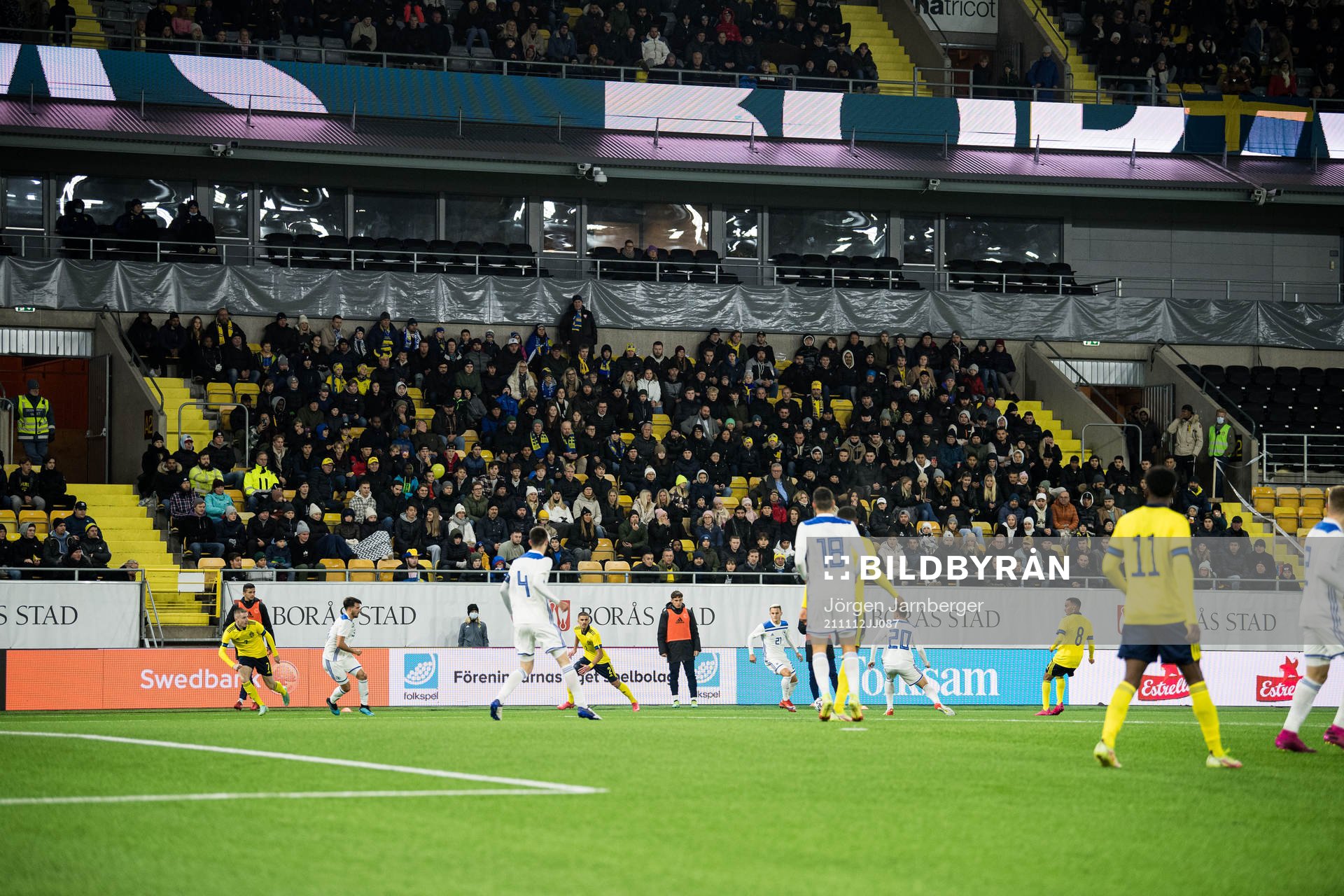Spectators in the stand