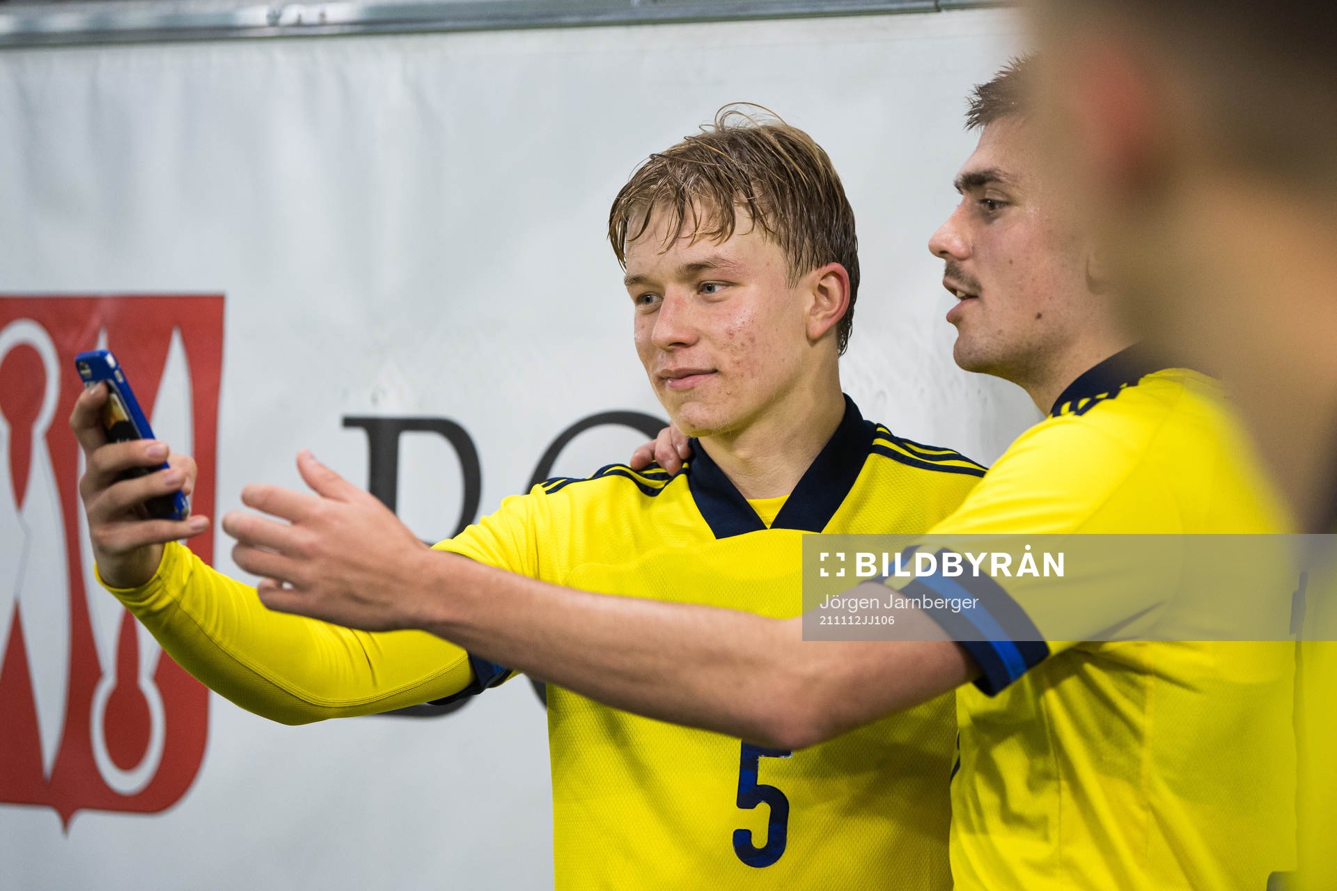 Daniel Svensson and Tim Prica of Sweden celebrates