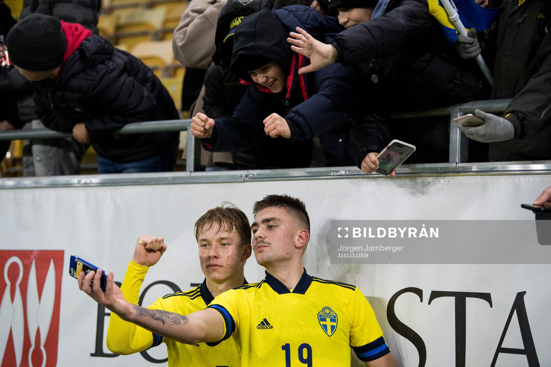 Daniel Svensson and Tim Prica of Sweden celebrates with