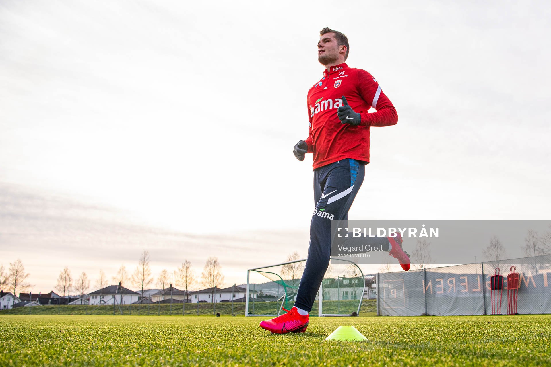 Alexander Sørloth of the Norwegian national football team