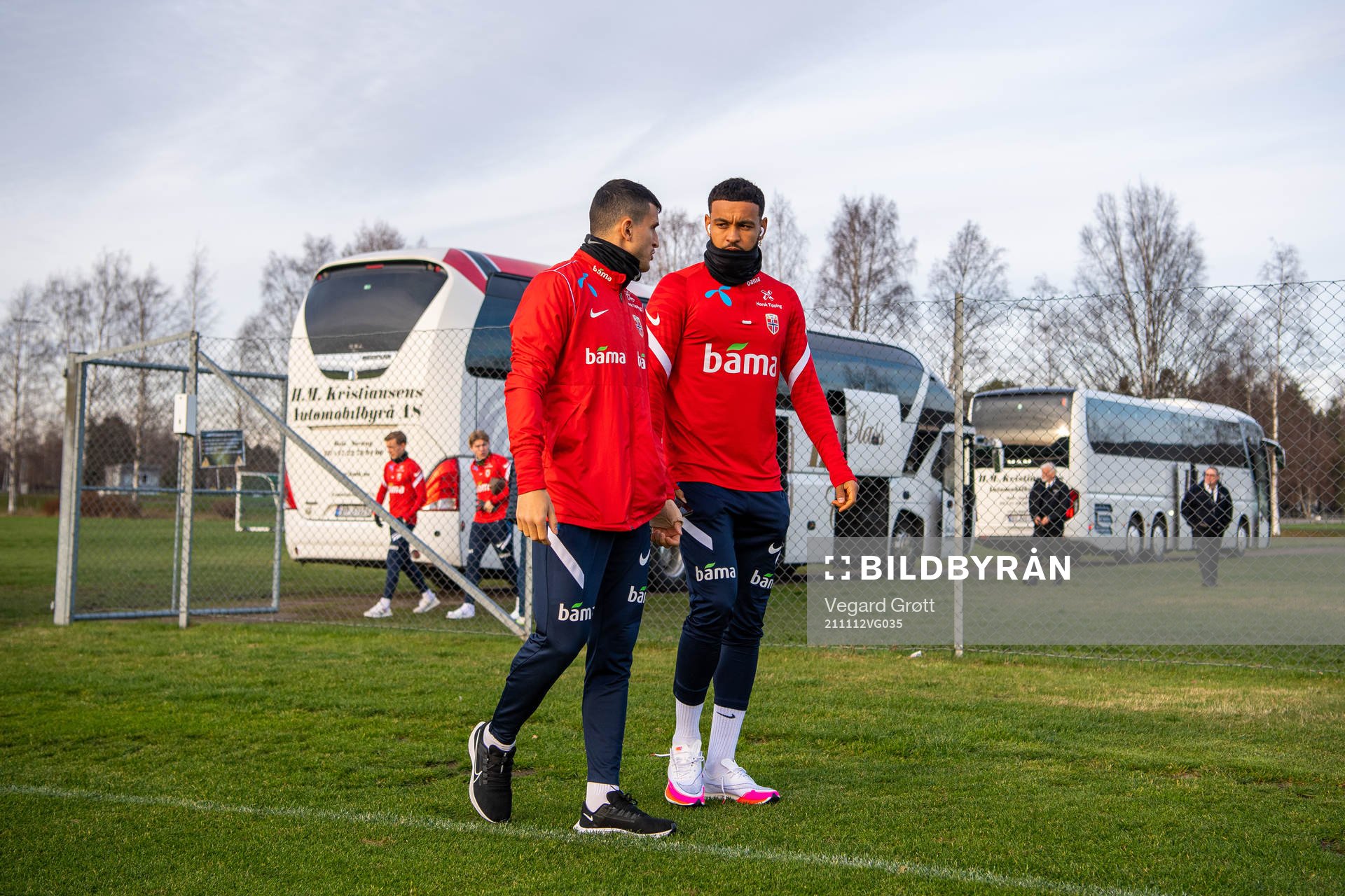 Mohamed Elyounoussi and Joshua King of the Norwegian
