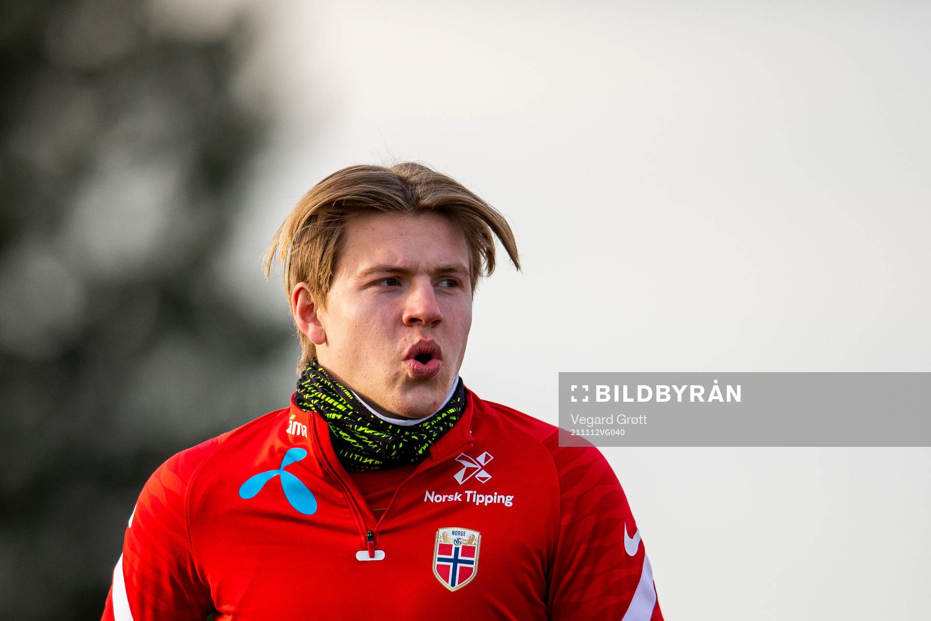 Jens Petter Hauge of the Norwegian national football team