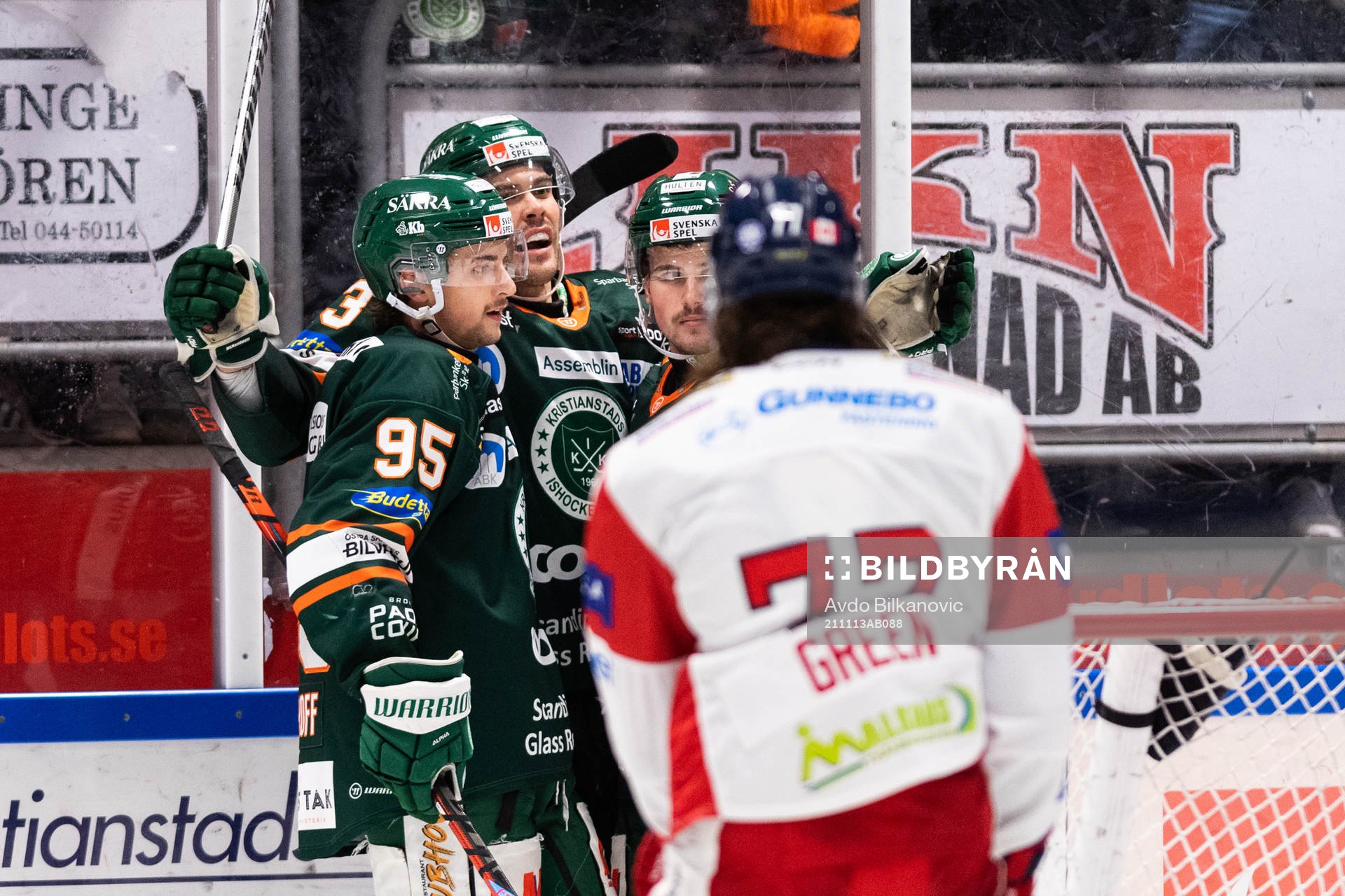Kristianstads Trevor Cheek jublar