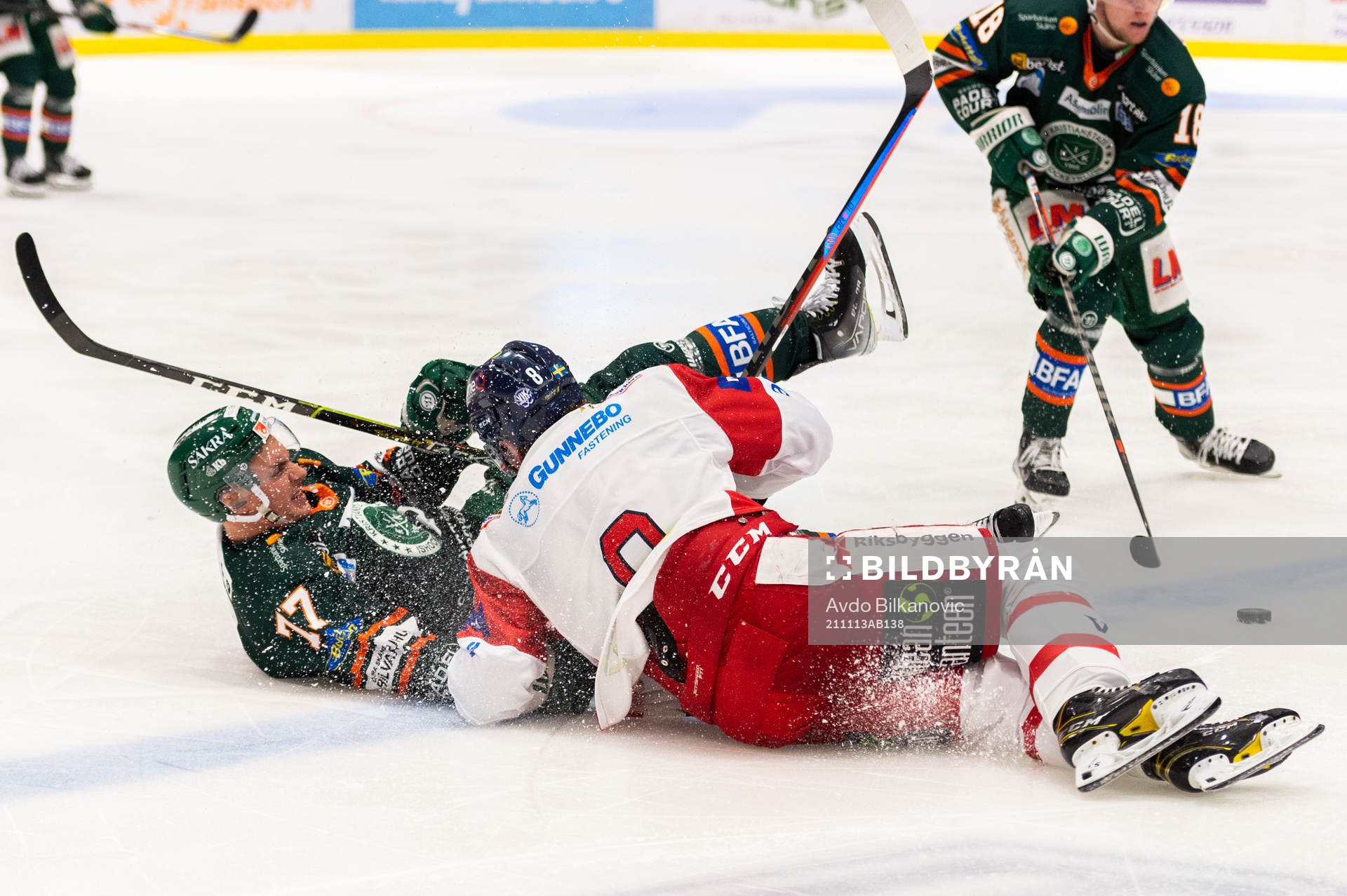 Kristianstads 0Herman Hansson och Västerviks William Wiå