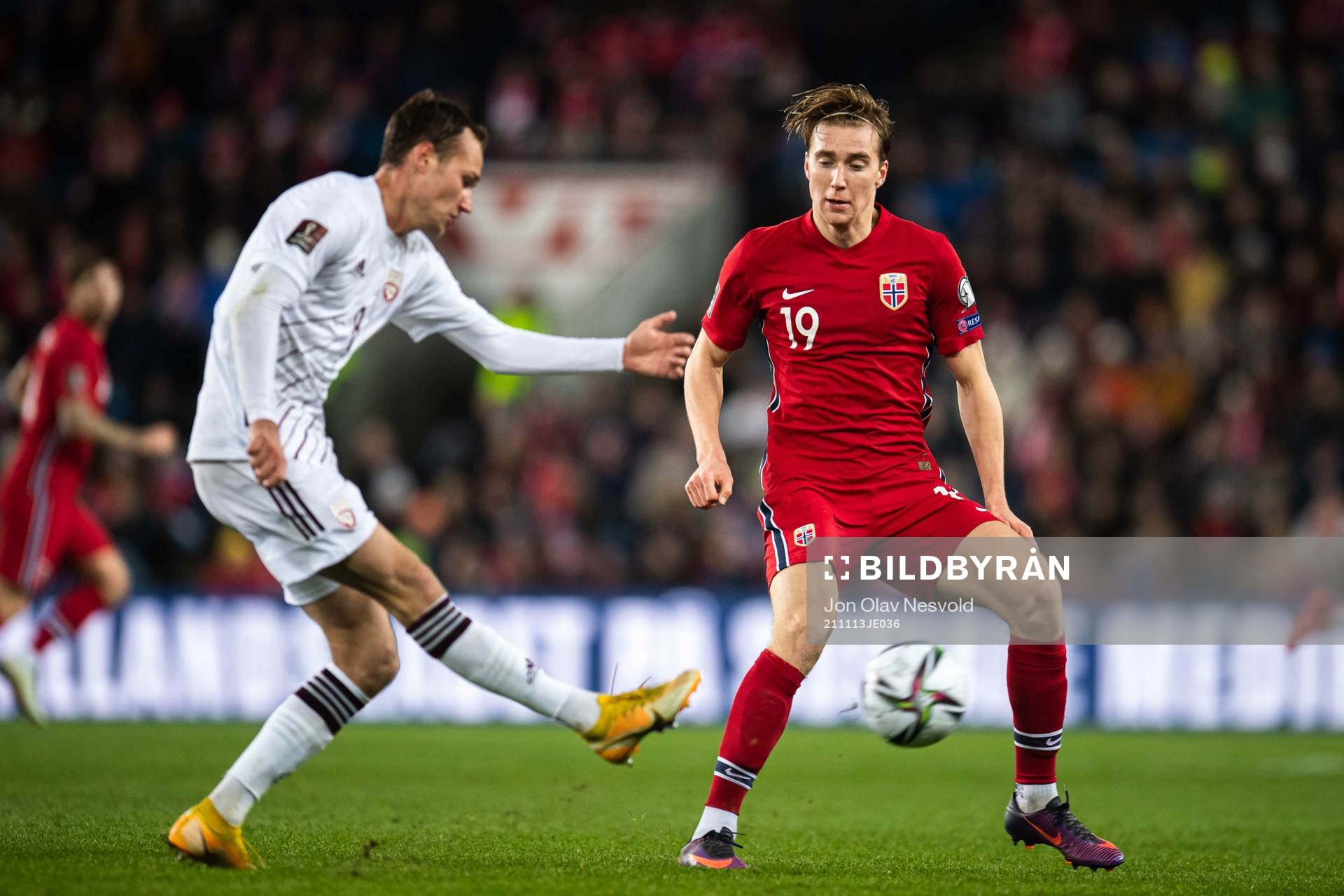 Eduards Emsis of Latvia and Kristian Thorstvedt of Norway