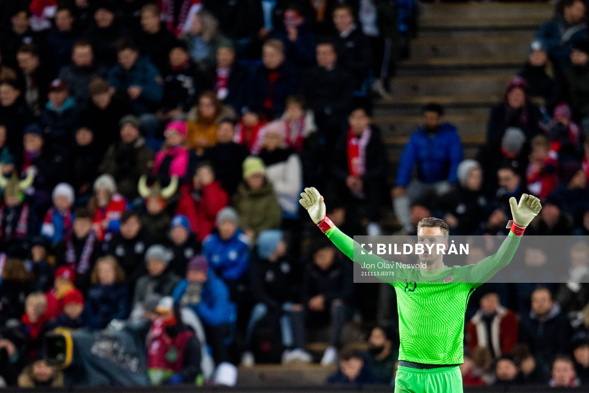 Goalkeeper Ørjan Håskjold Nyland of Norway