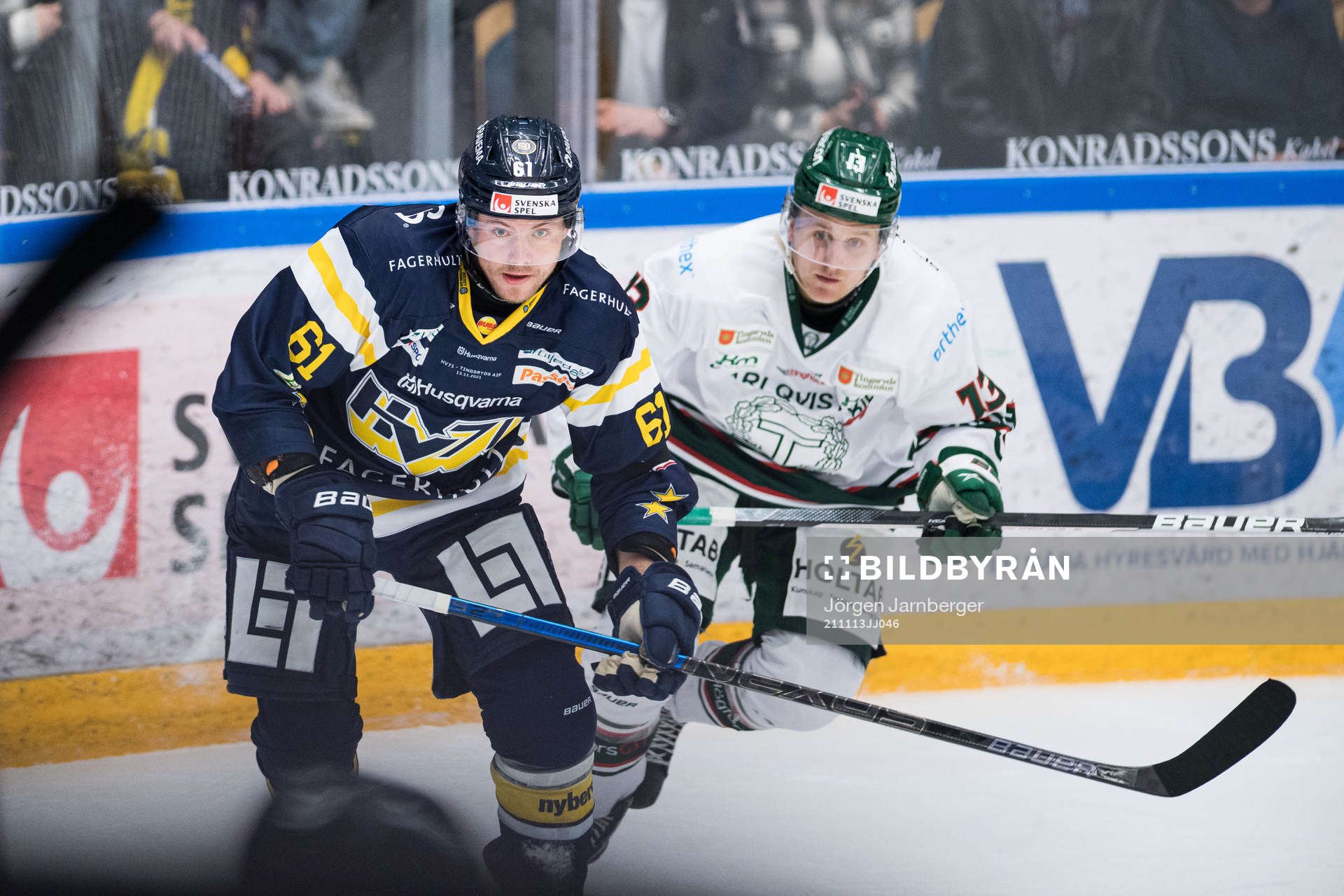 s Tommi Huhtala och Tingsryds Hugo Reinhardt