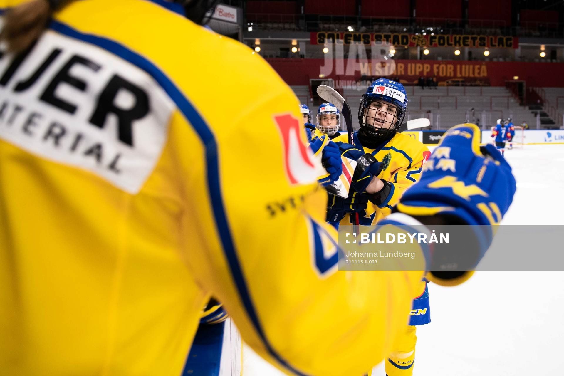 Emma Nordin of Sweden celebrates