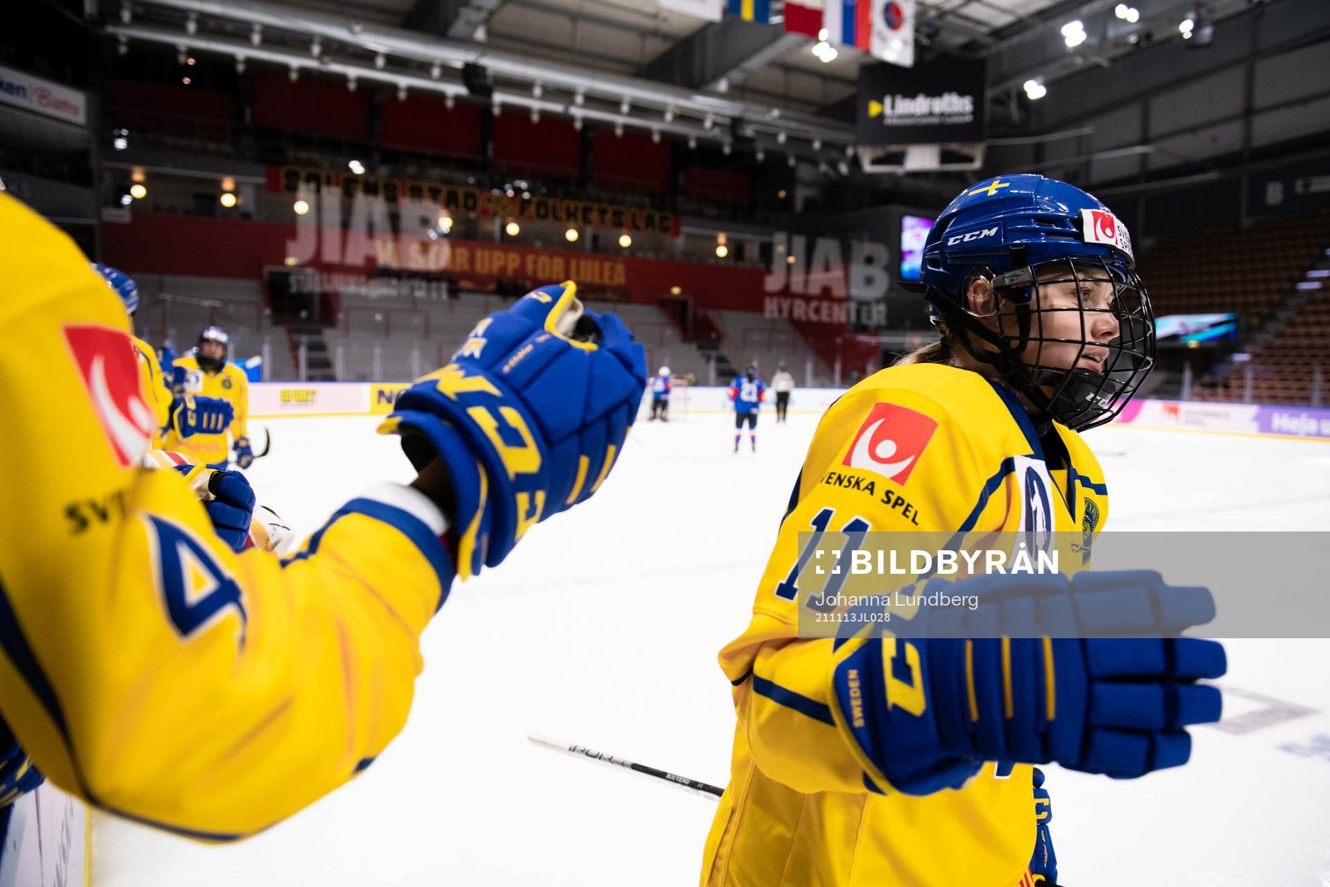 Josefin Bouveng of Sweden celebrates