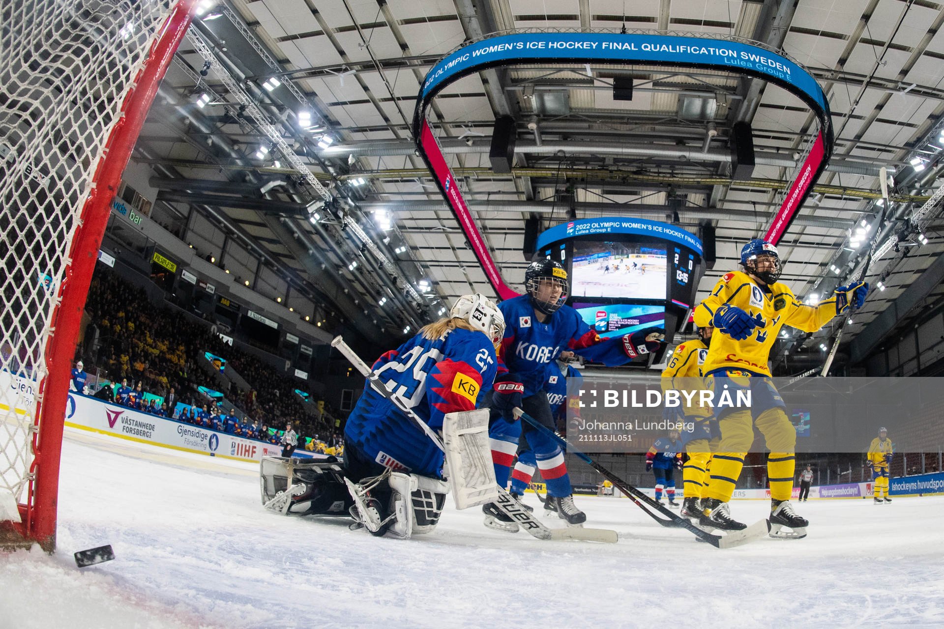 Josefin Bouveng and Emma Nordin of Sweden celebrate