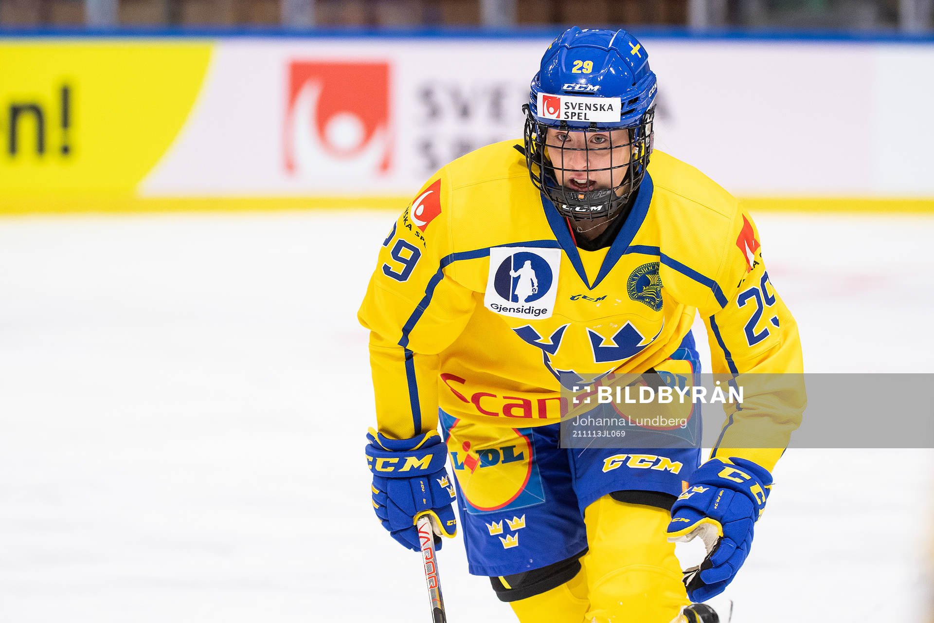 during the Olympic Qualification ice hockey game between