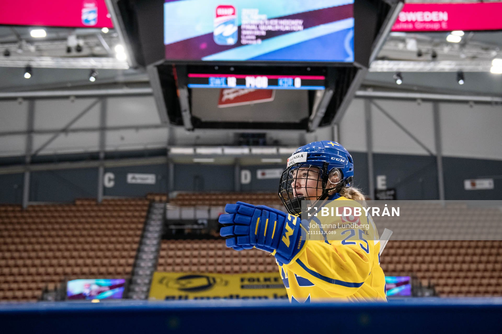 Lina Ljungblom of Sweden celebrates