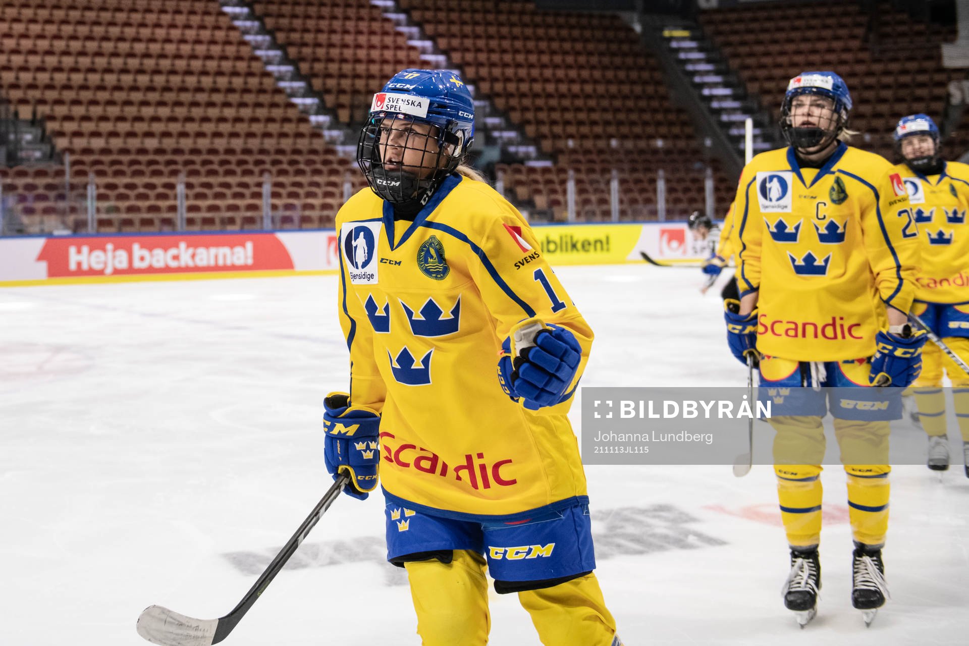 Sofie Lundin of Sweden celebrates