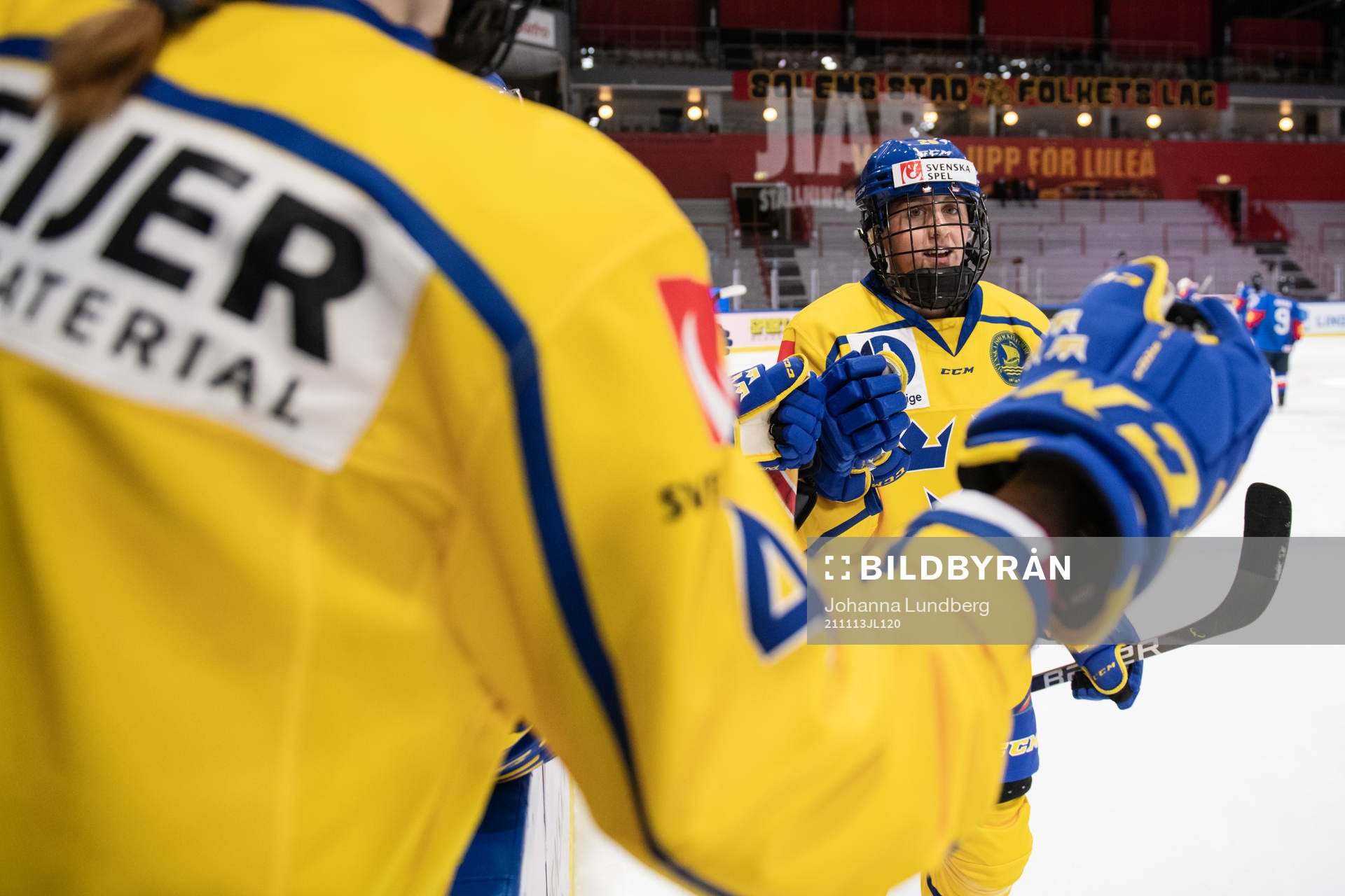during the Olympic Qualification ice hockey game between