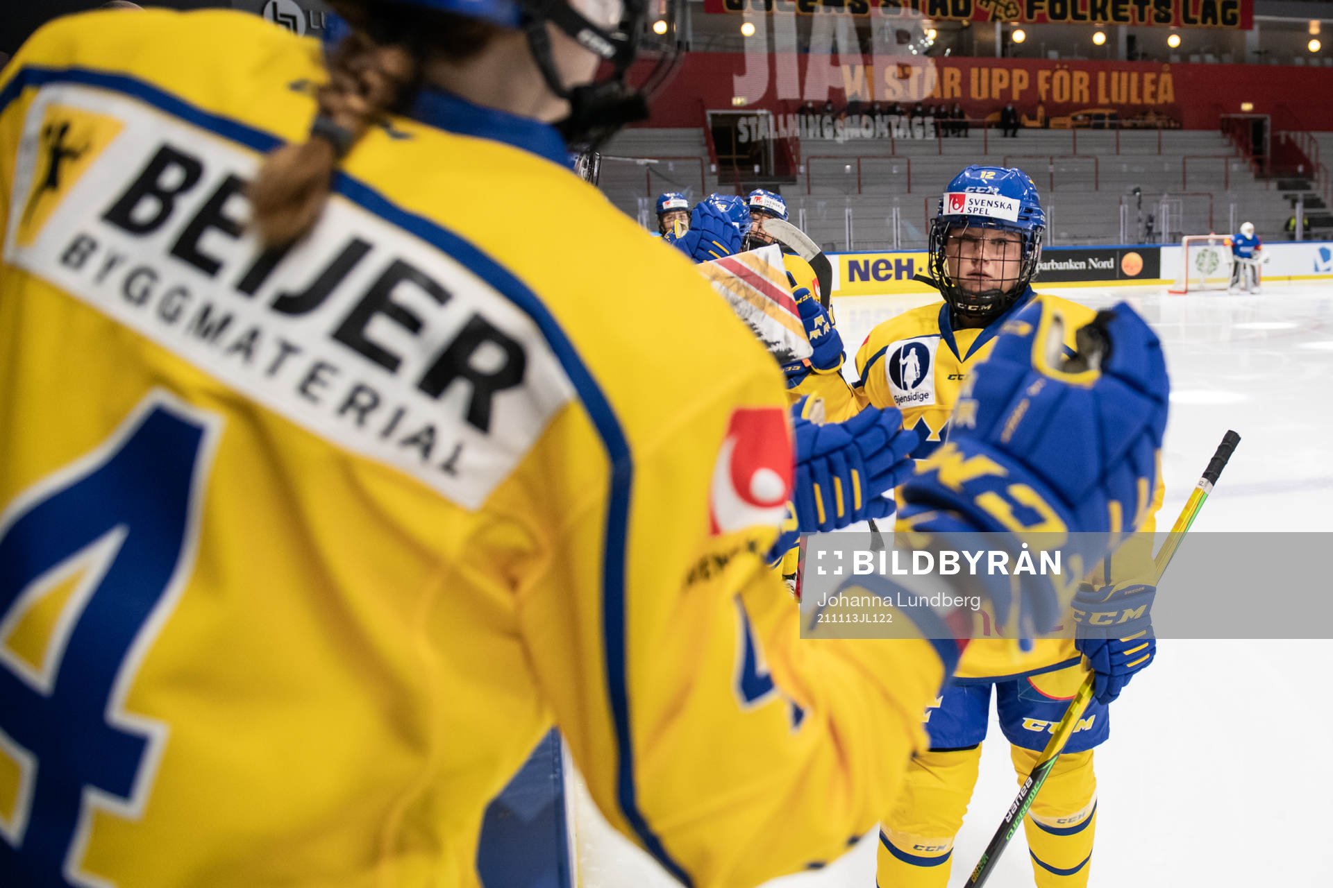 Maja Nylen-Persson of Sweden celebrates