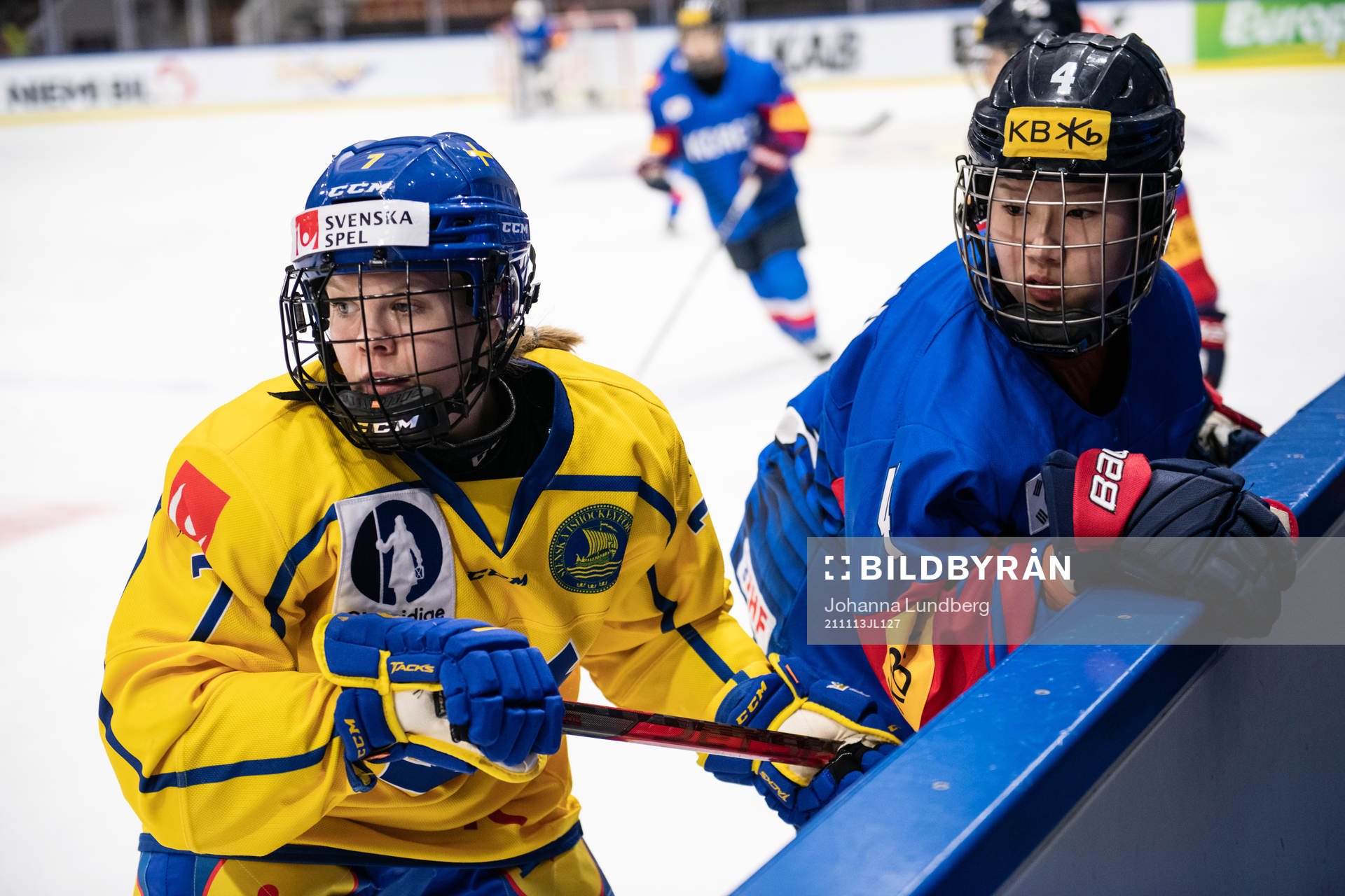 during the Olympic Qualification ice hockey game between