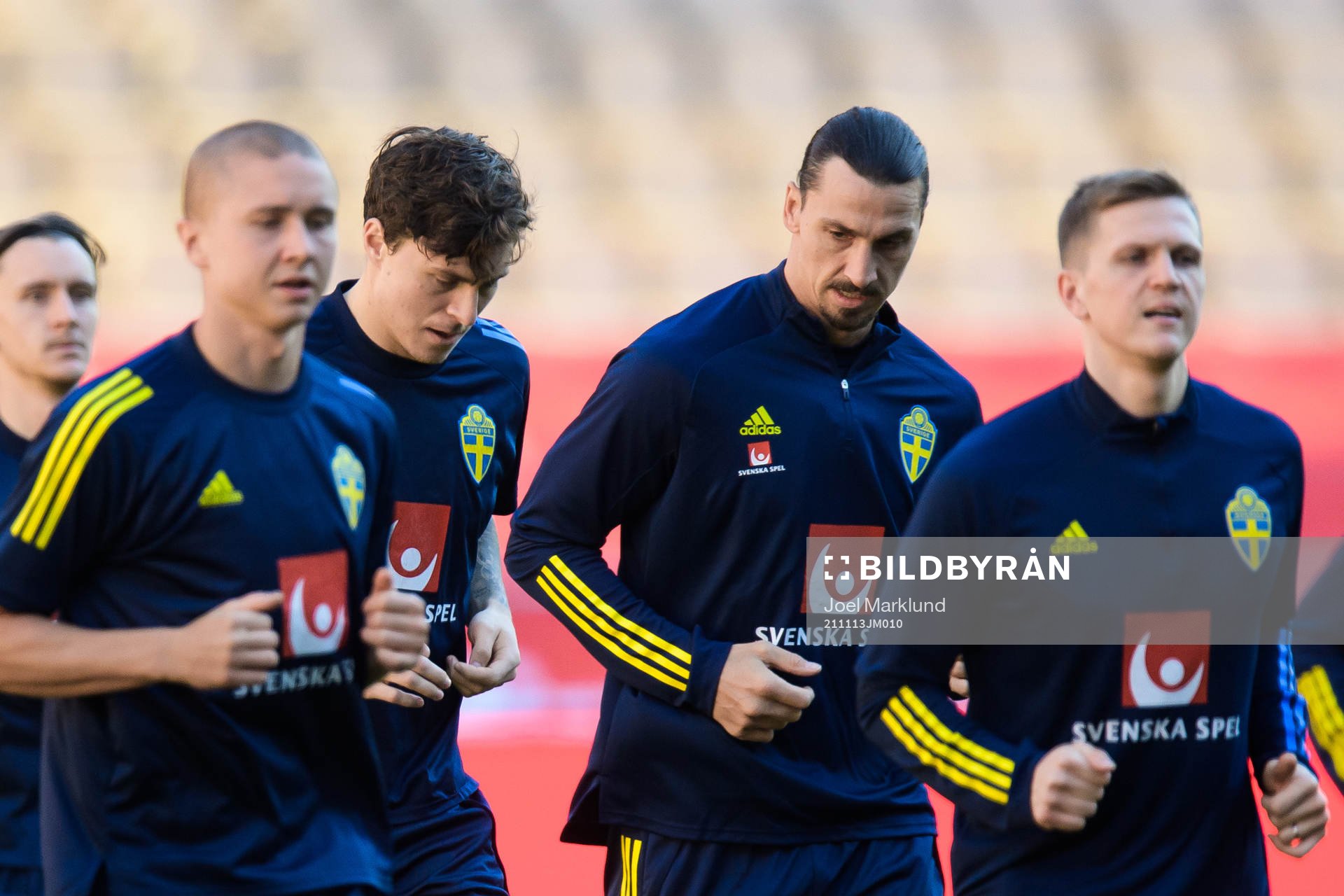 Victor Nilsson Lindelöf and Zlatan Ibrahimovic of the